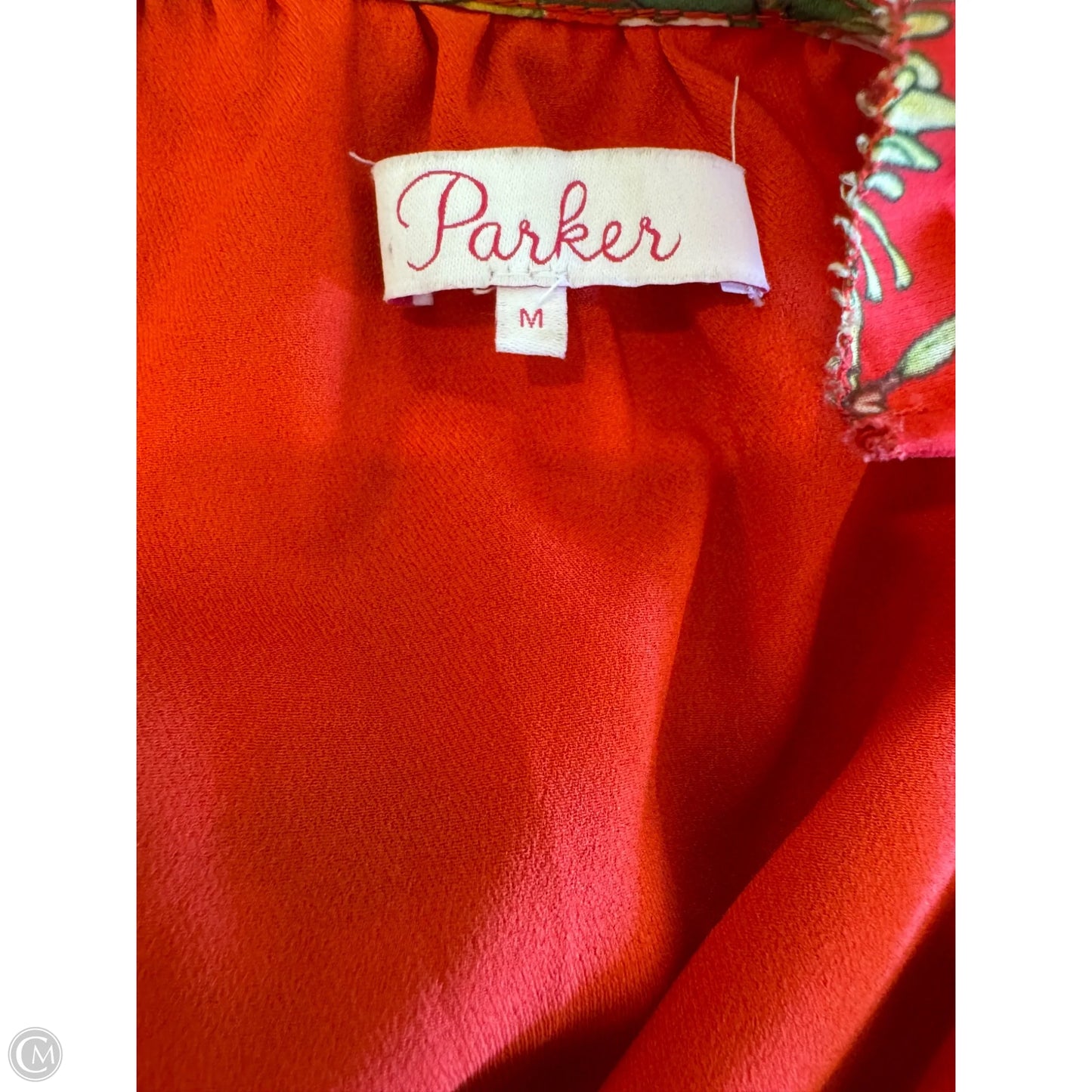 Dress Casual Short By Parker In Red & Yellow, Size: M