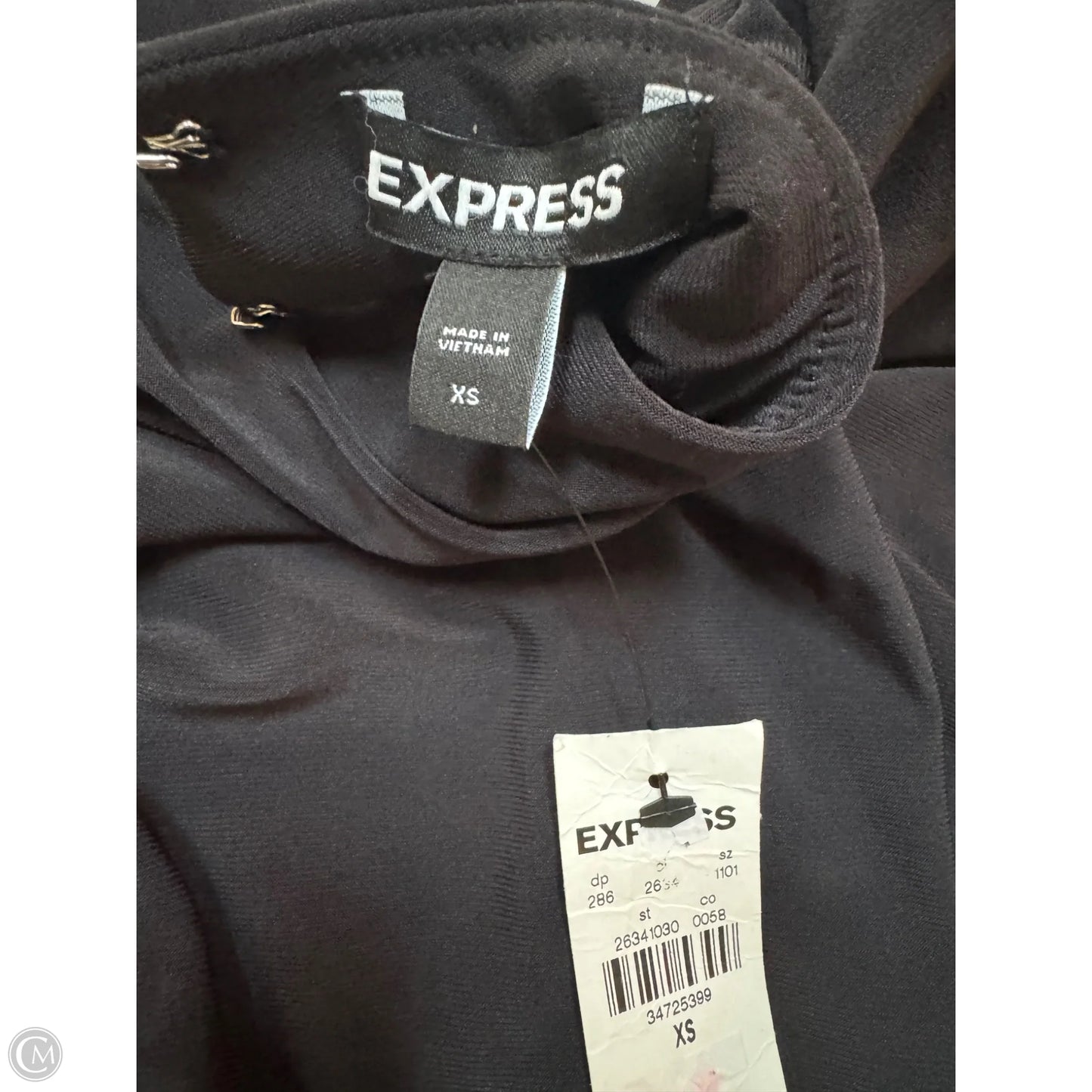 Bodysuit By Express In Black, Size: Xs