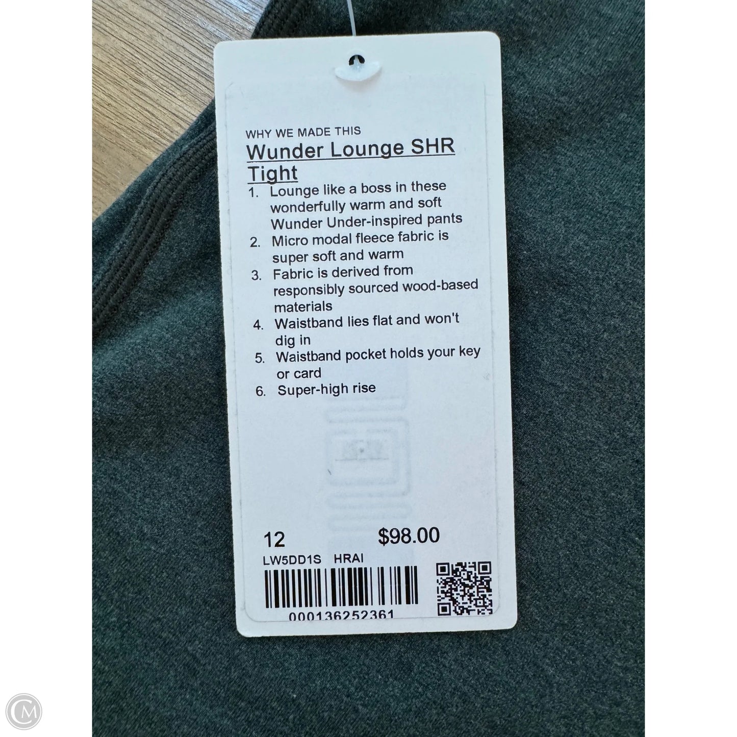 Athletic Pants By Lululemon In Green, Size: 12