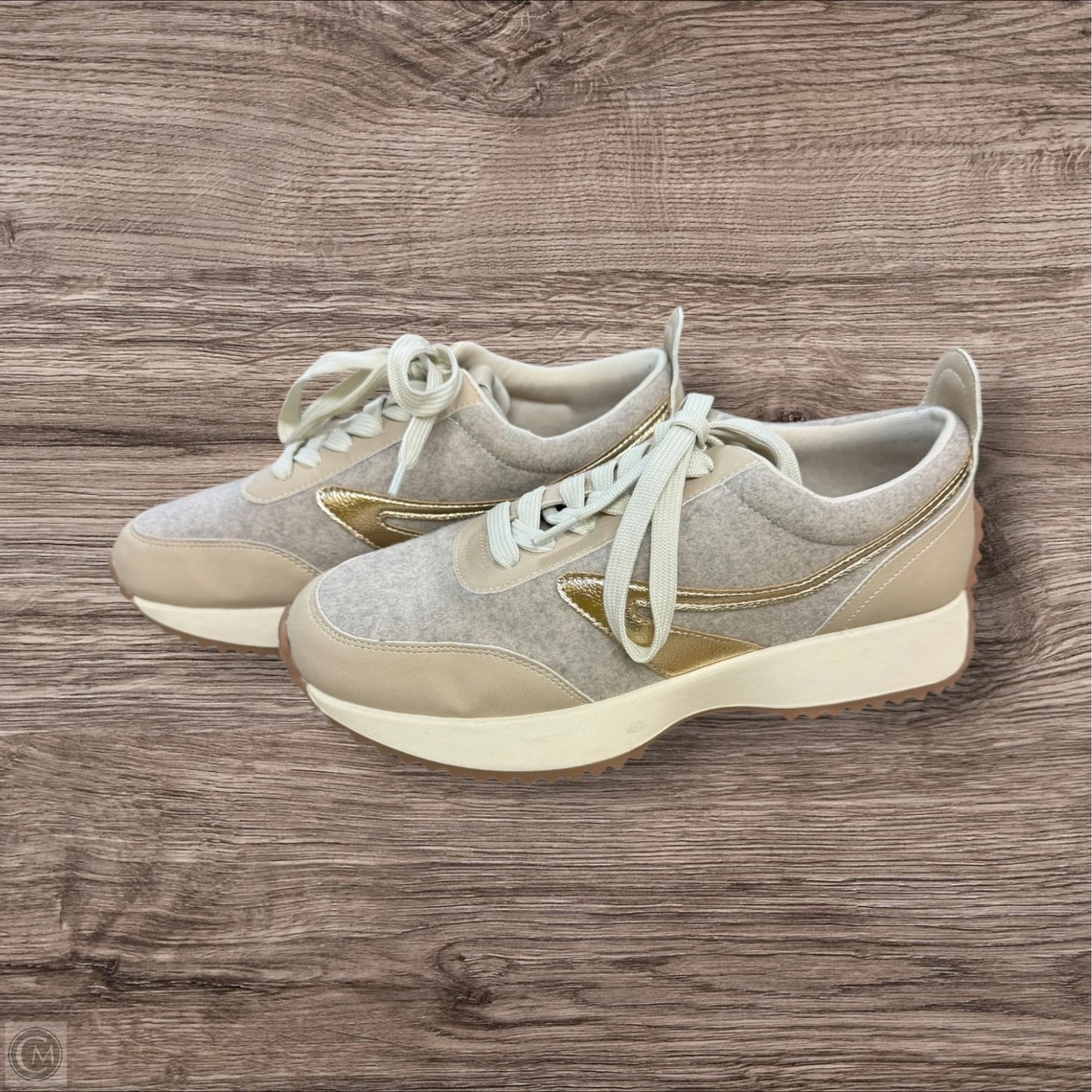 Shoes Athletic By Dolce Vita In Gold & Tan, Size: 9