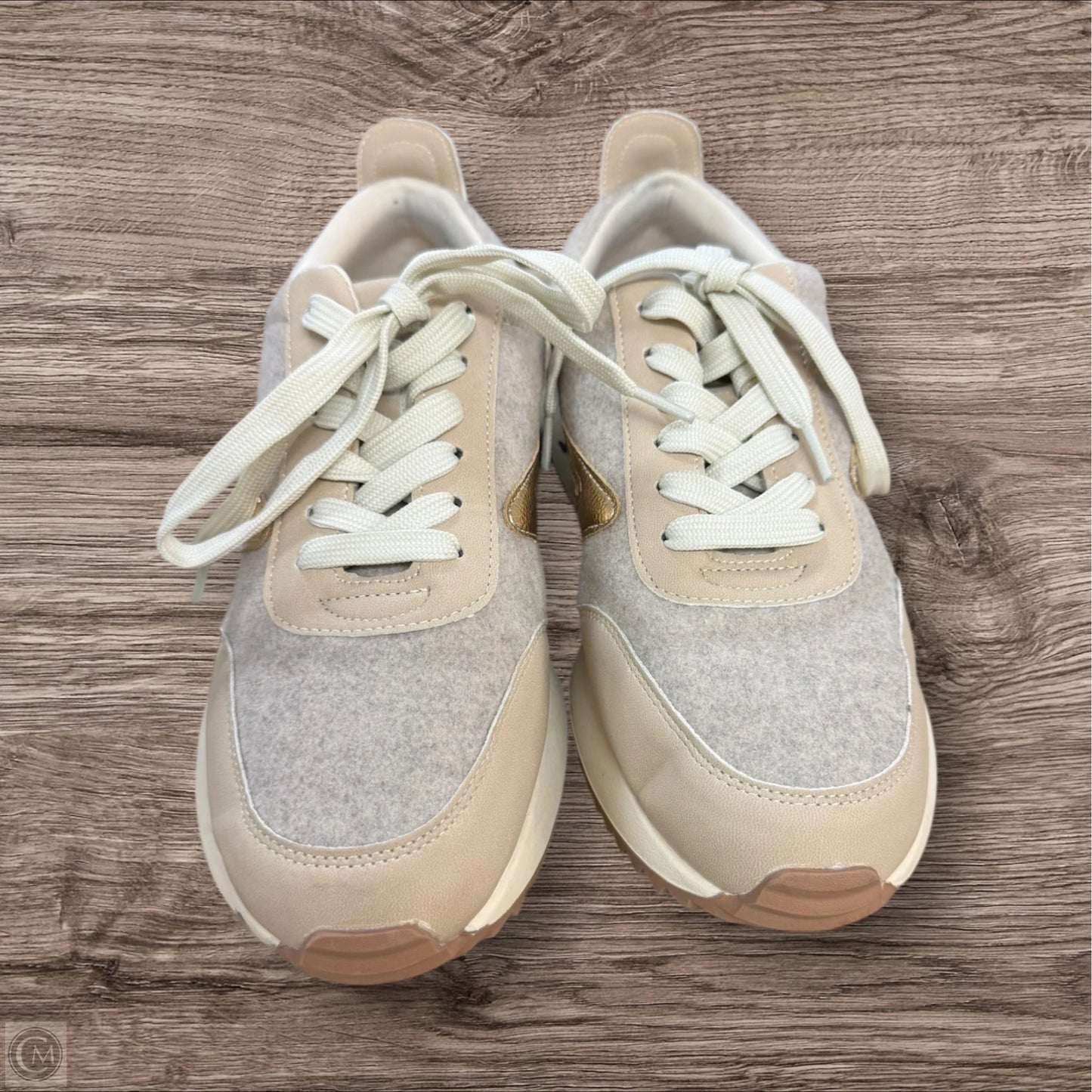 Shoes Athletic By Dolce Vita In Gold & Tan, Size: 9