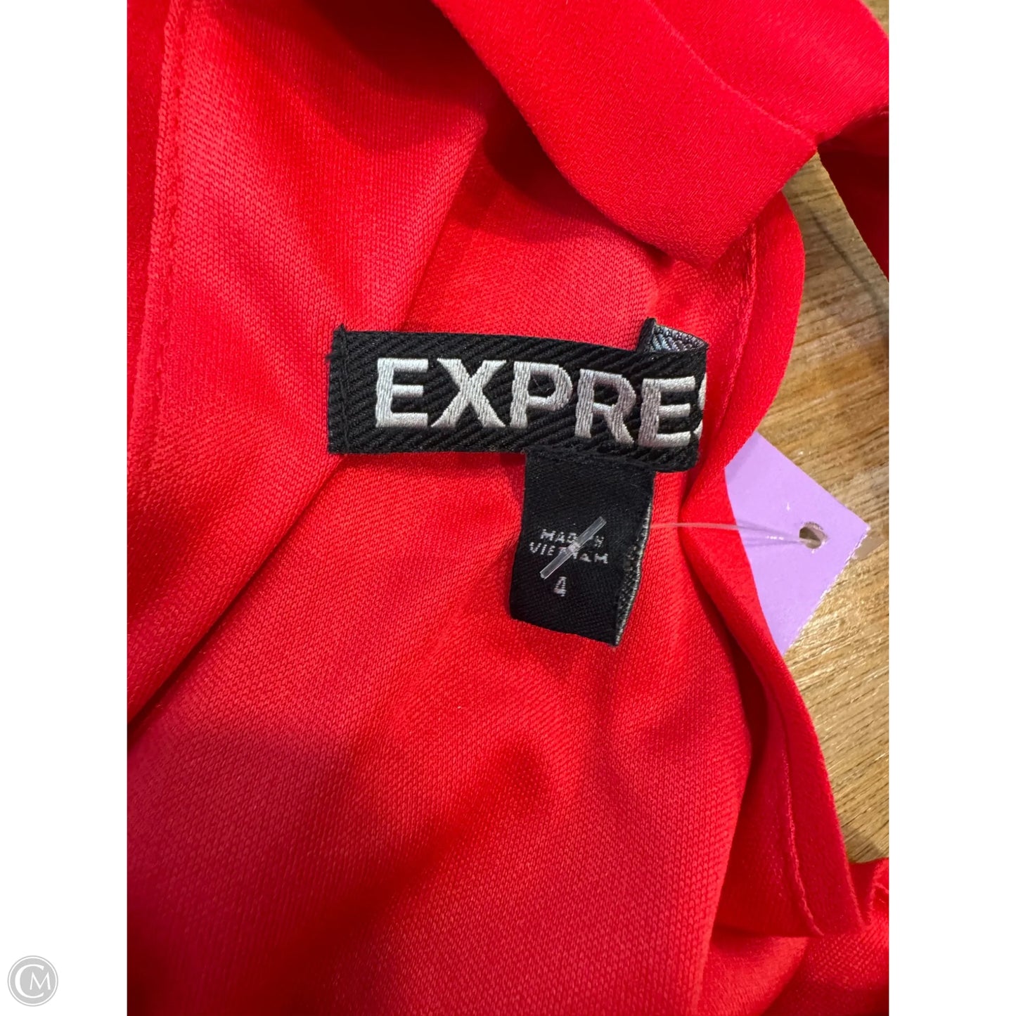 Dress Casual Short By Express In Red, Size: 4