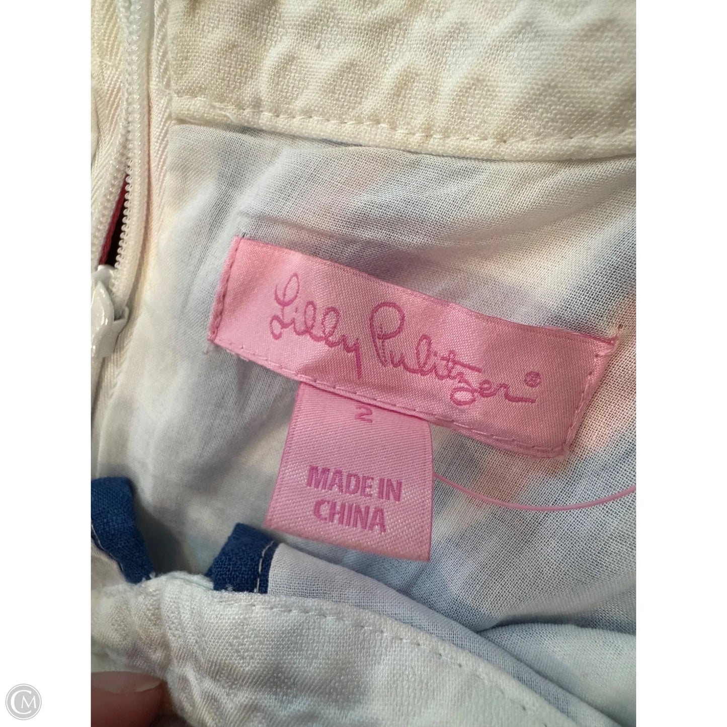 Dress Designer By Lilly Pulitzer In Blue & Pink, Size: 2