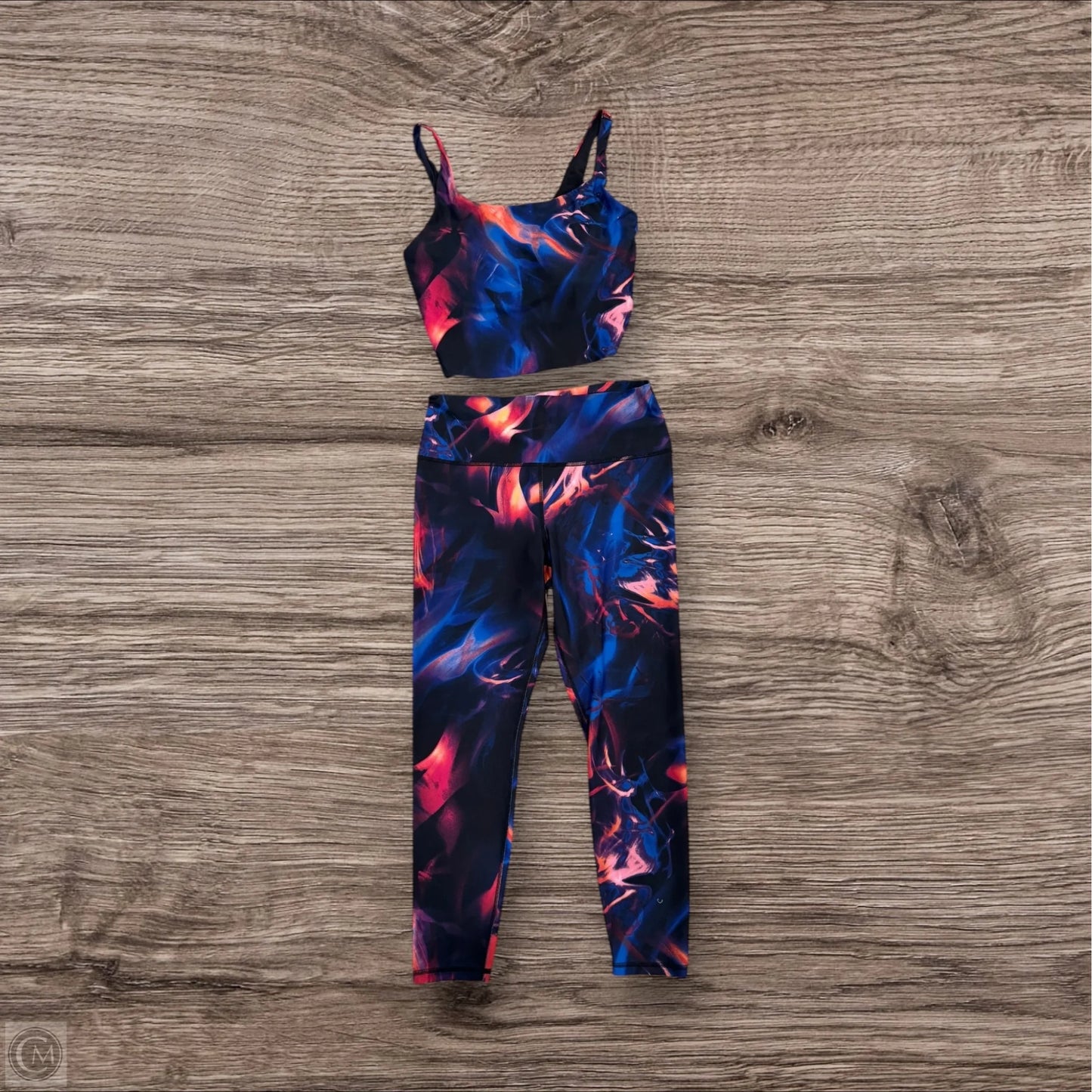 Athletic Pants 2pc By Old Navy In Black & Orange, Size: L