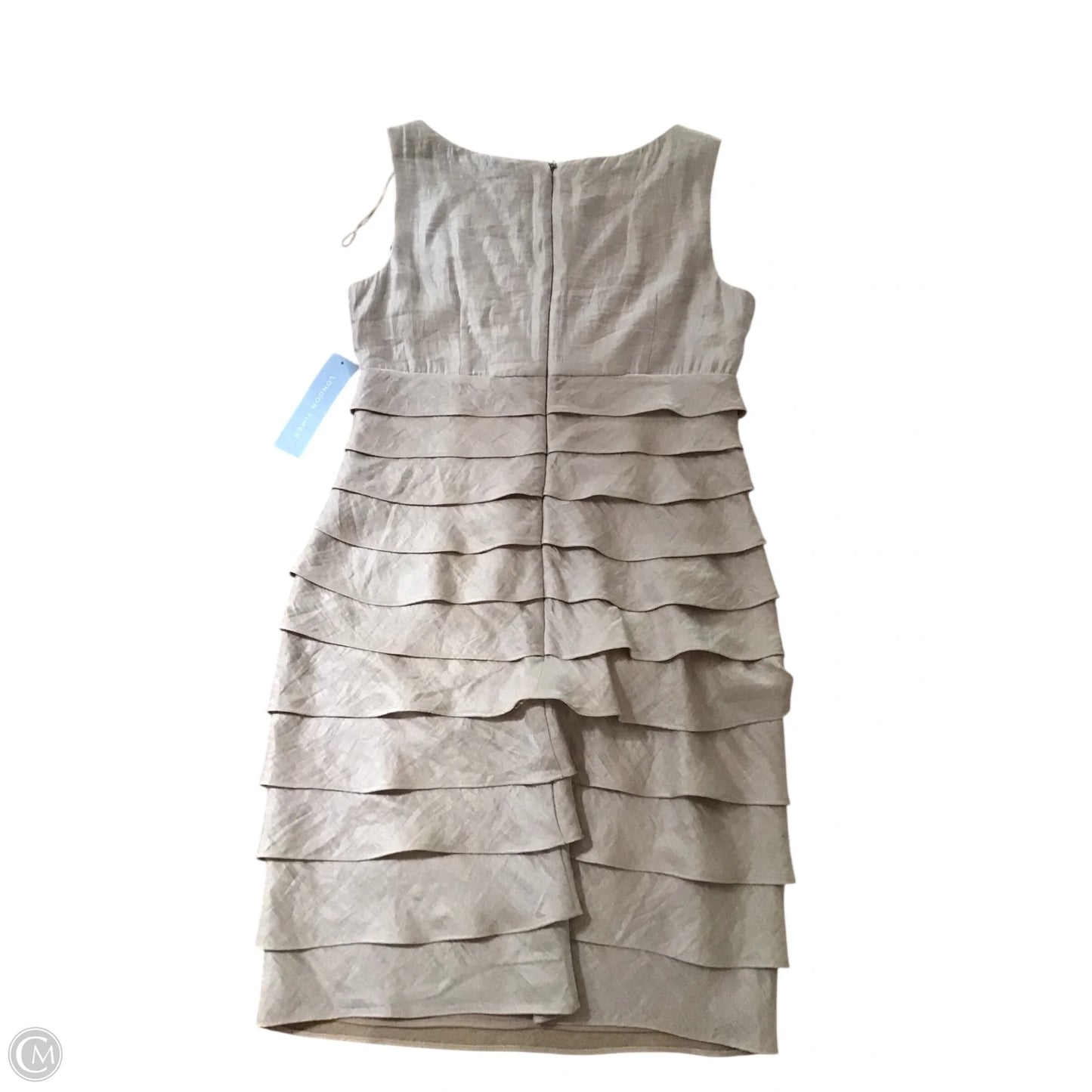 Dress Party Short By London Times In Gold, Size: 10