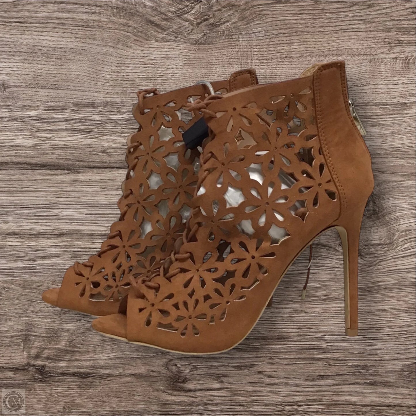 Sandals Heels Stiletto By Primark In Brown, Size: 8