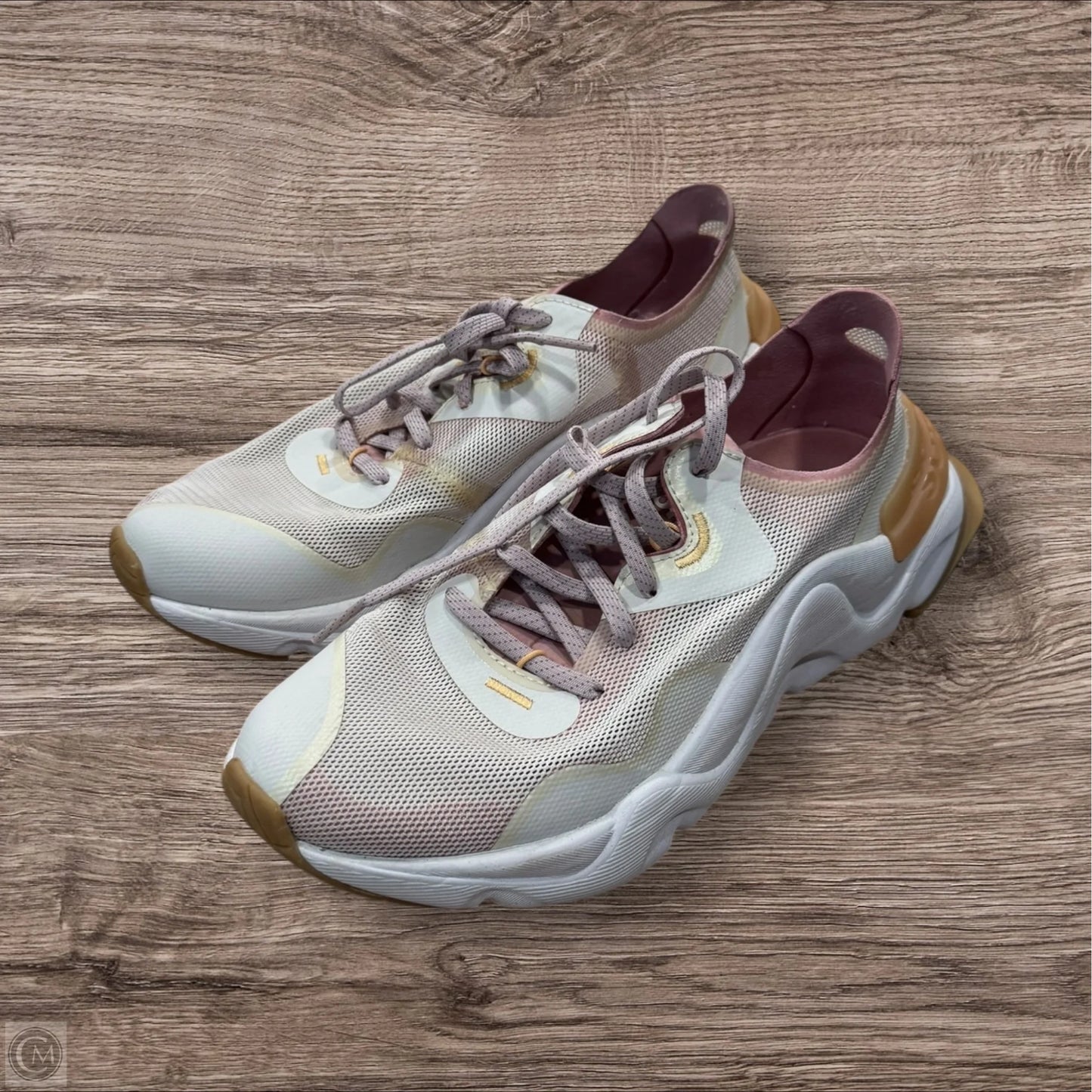 Shoes Athletic By Sorel In Pink & Tan, Size: 7.5