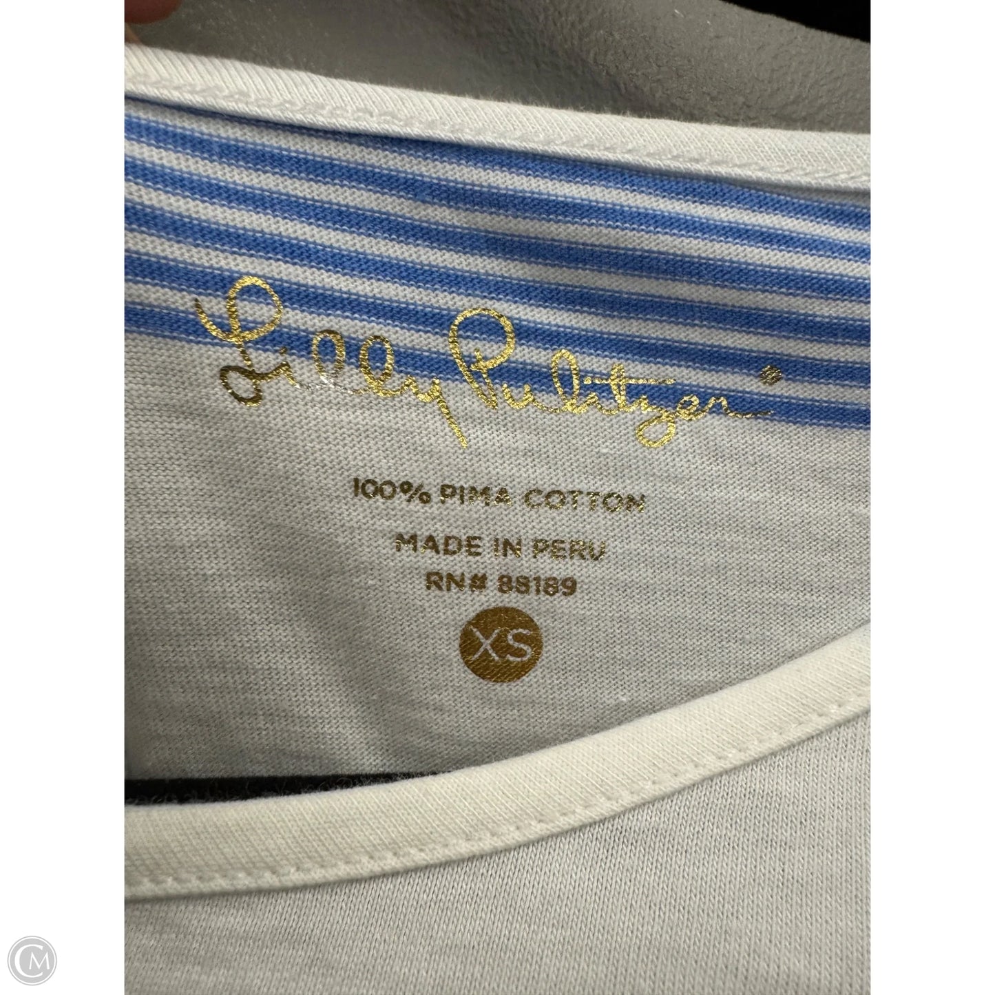 Dress Designer By Lilly Pulitzer In Blue & White, Size: Xs