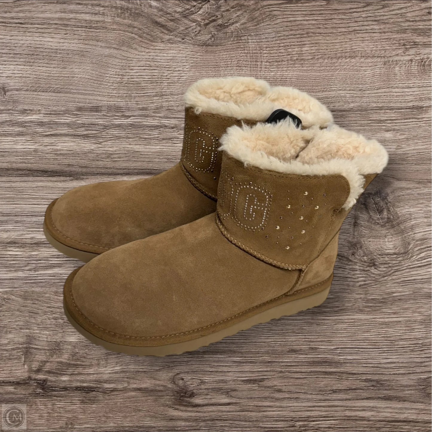 Boots Designer By Ugg In Taupe, Size: 8