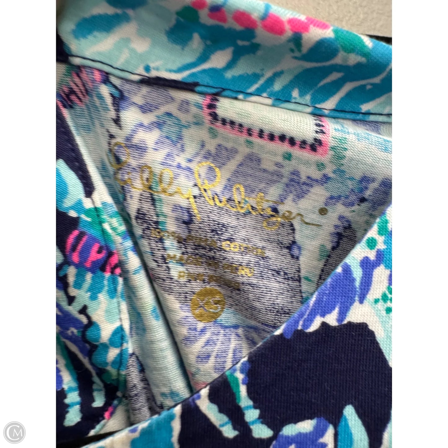 Dress Designer By Lilly Pulitzer In Blue & Pink, Size: Xs