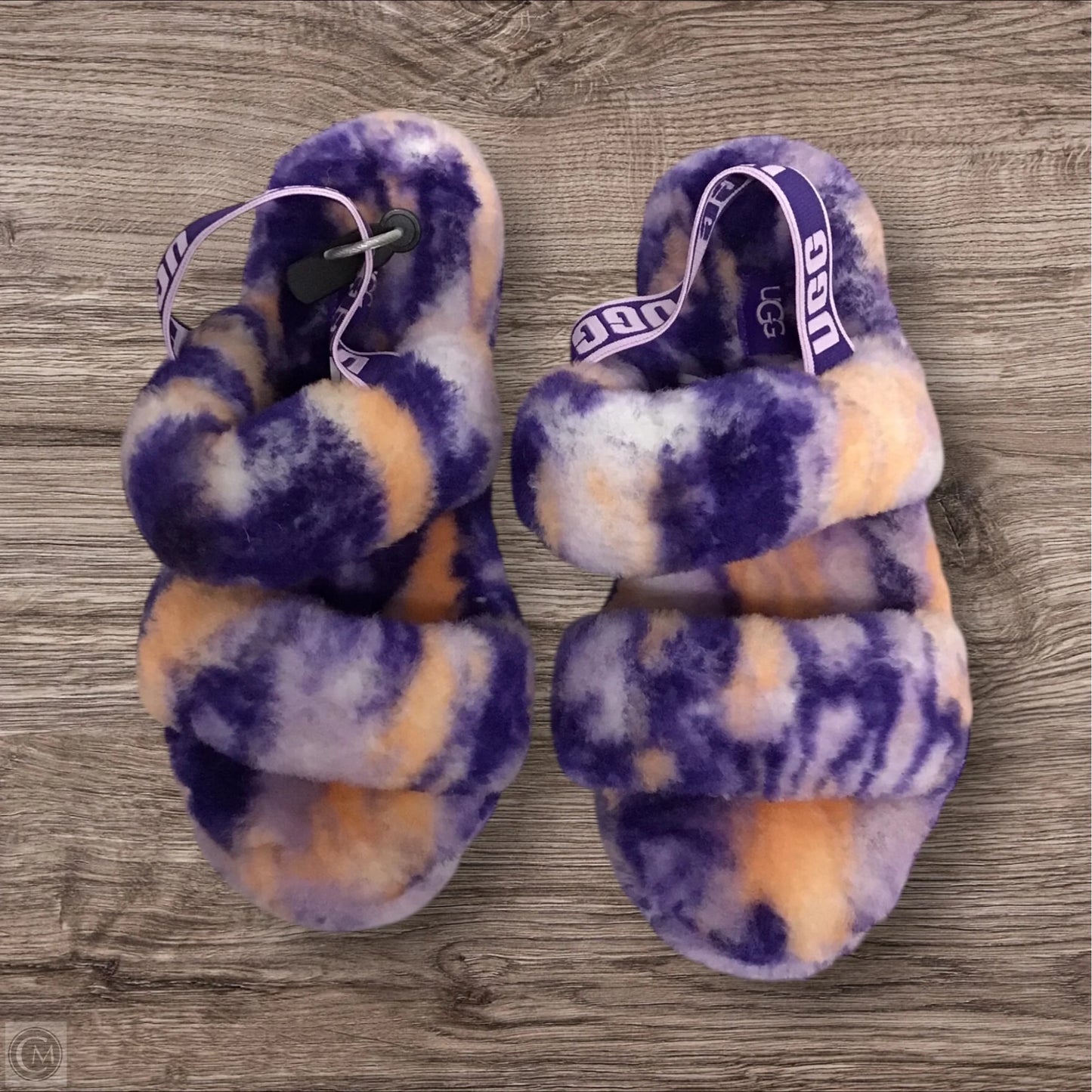 Sandals Designer By Ugg In Orange & Purple, Size: 7