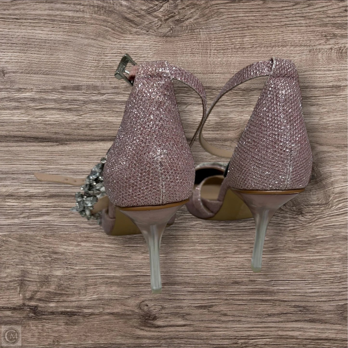 Shoes Heels Stiletto By Charles By Charles David In Pink & Silver, Size: 8.5