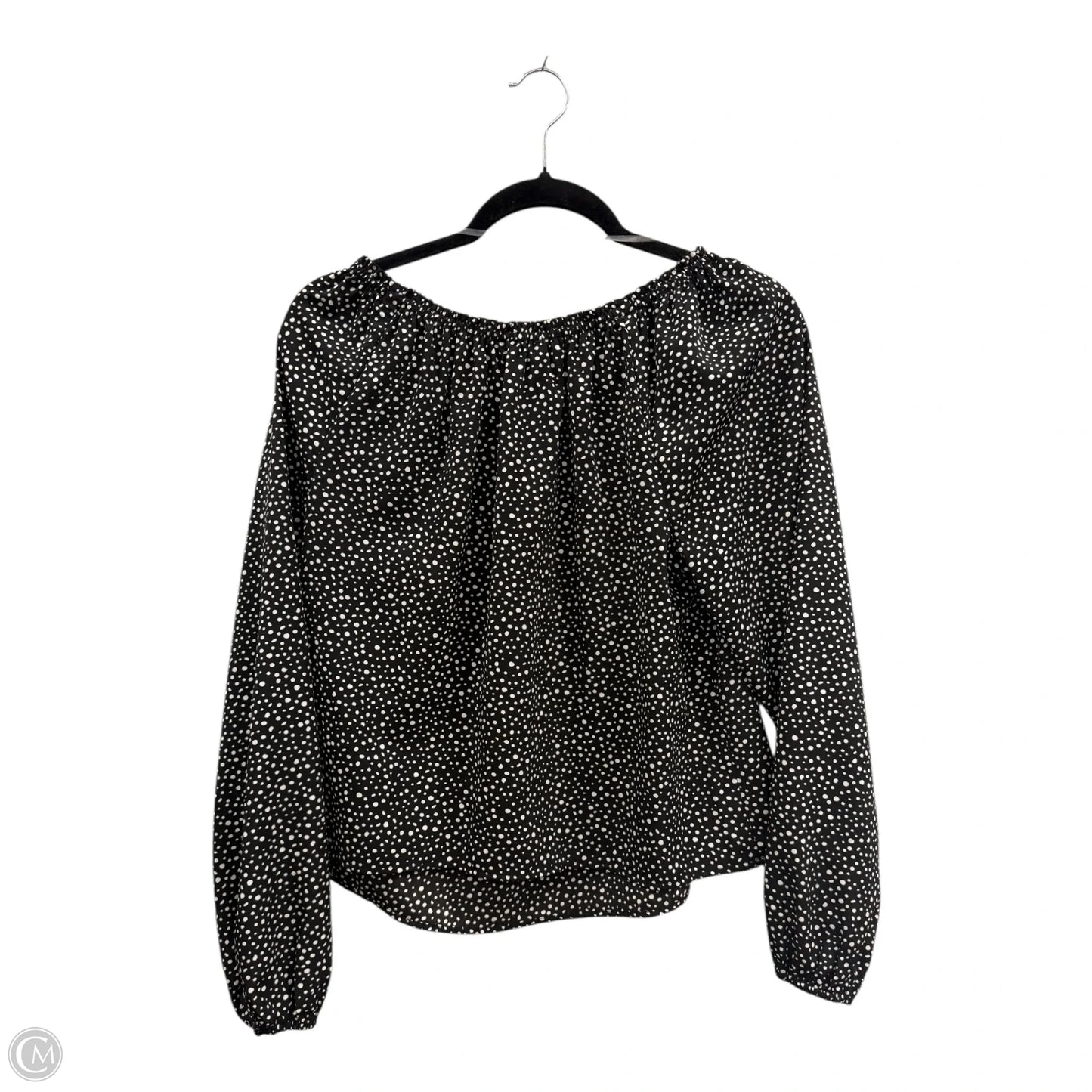 Blouse Long Sleeve By Sanctuary In Black & White, Size: Xs