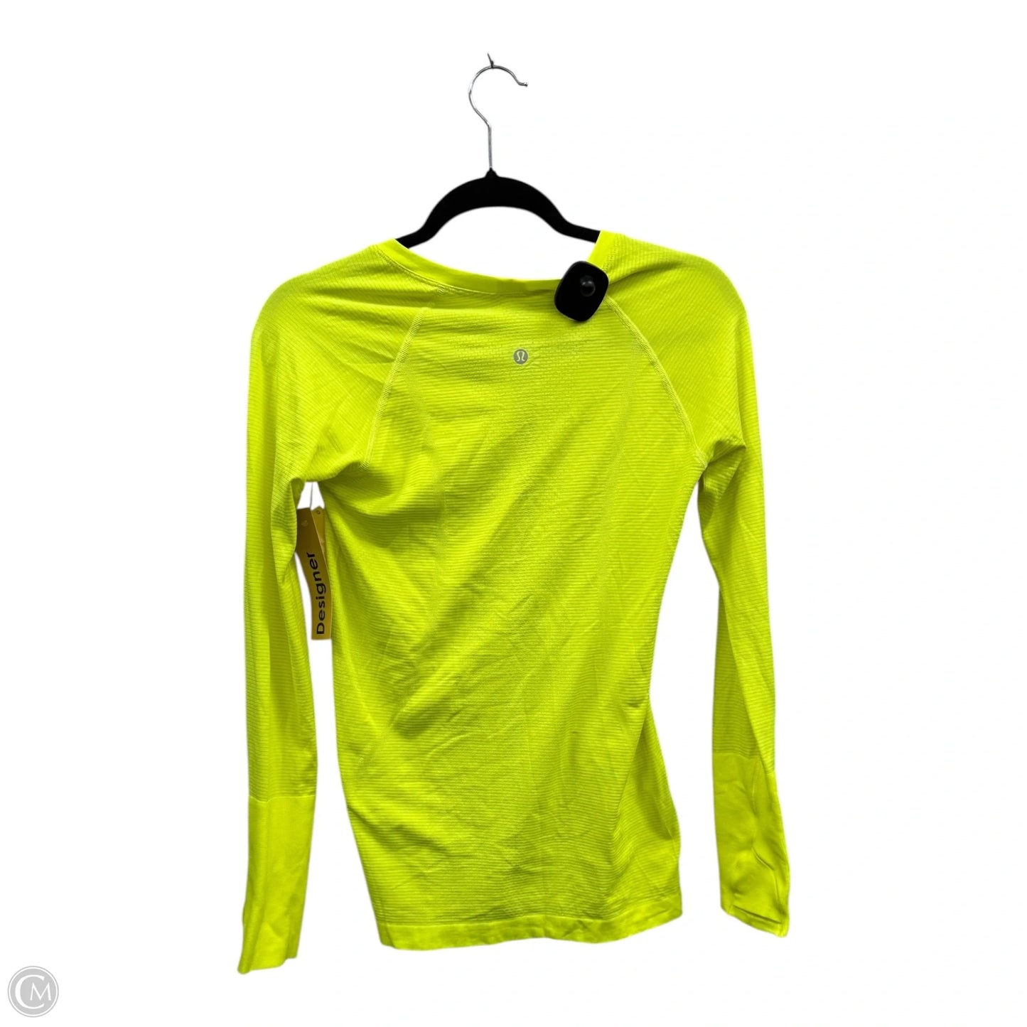 Athletic Top Long Sleeve Crewneck By Lululemon In Yellow, Size: 6