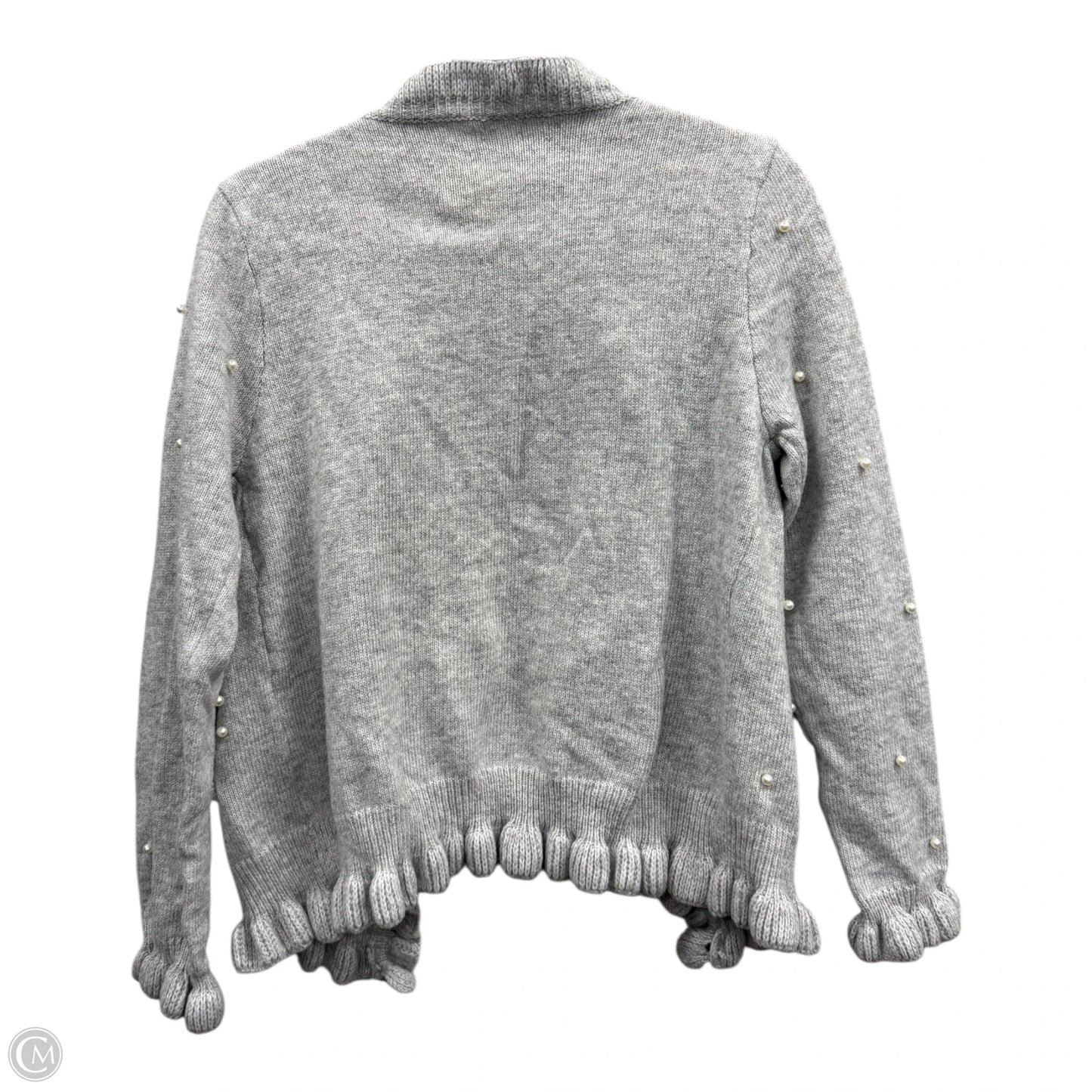 Sweater Cardigan By Clothes Mentor In Grey, Size: L