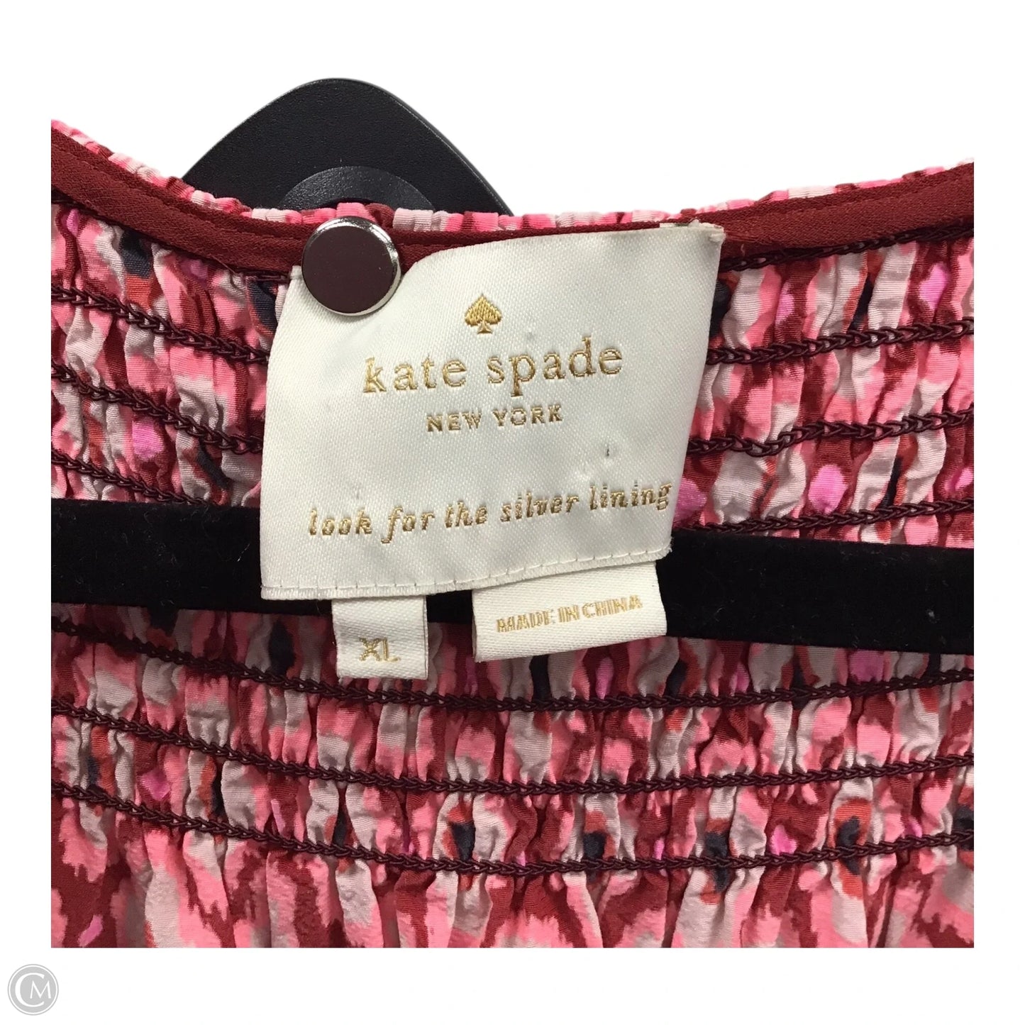 Dress Designer By Kate Spade In Pink & Red, Size: Xl
