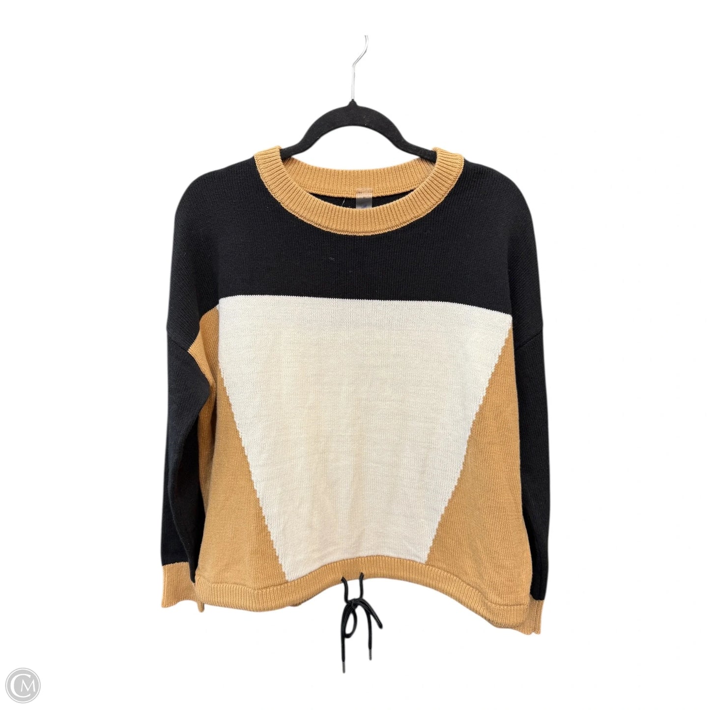 Sweater By Lou And Grey In Black & Tan, Size: M