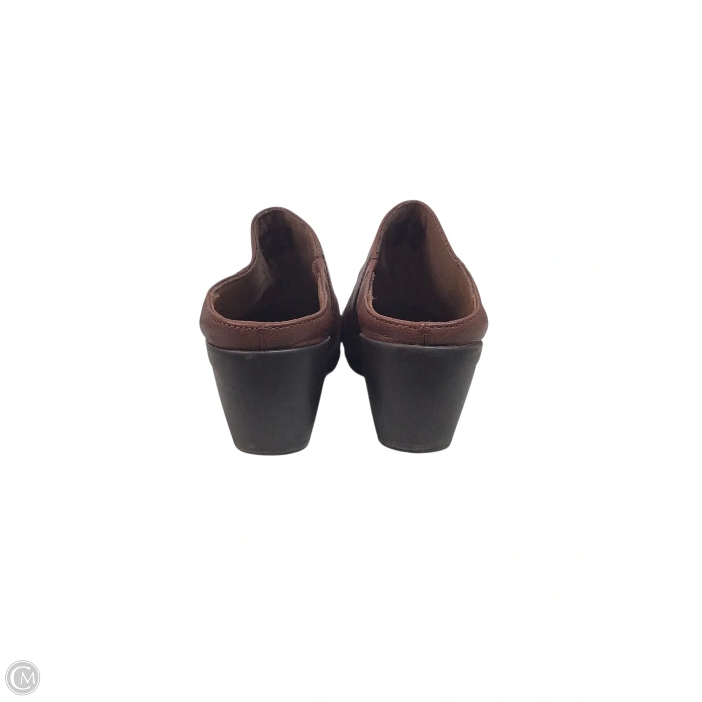 Shoes Heels Block By Clarks In Brown, Size: 7