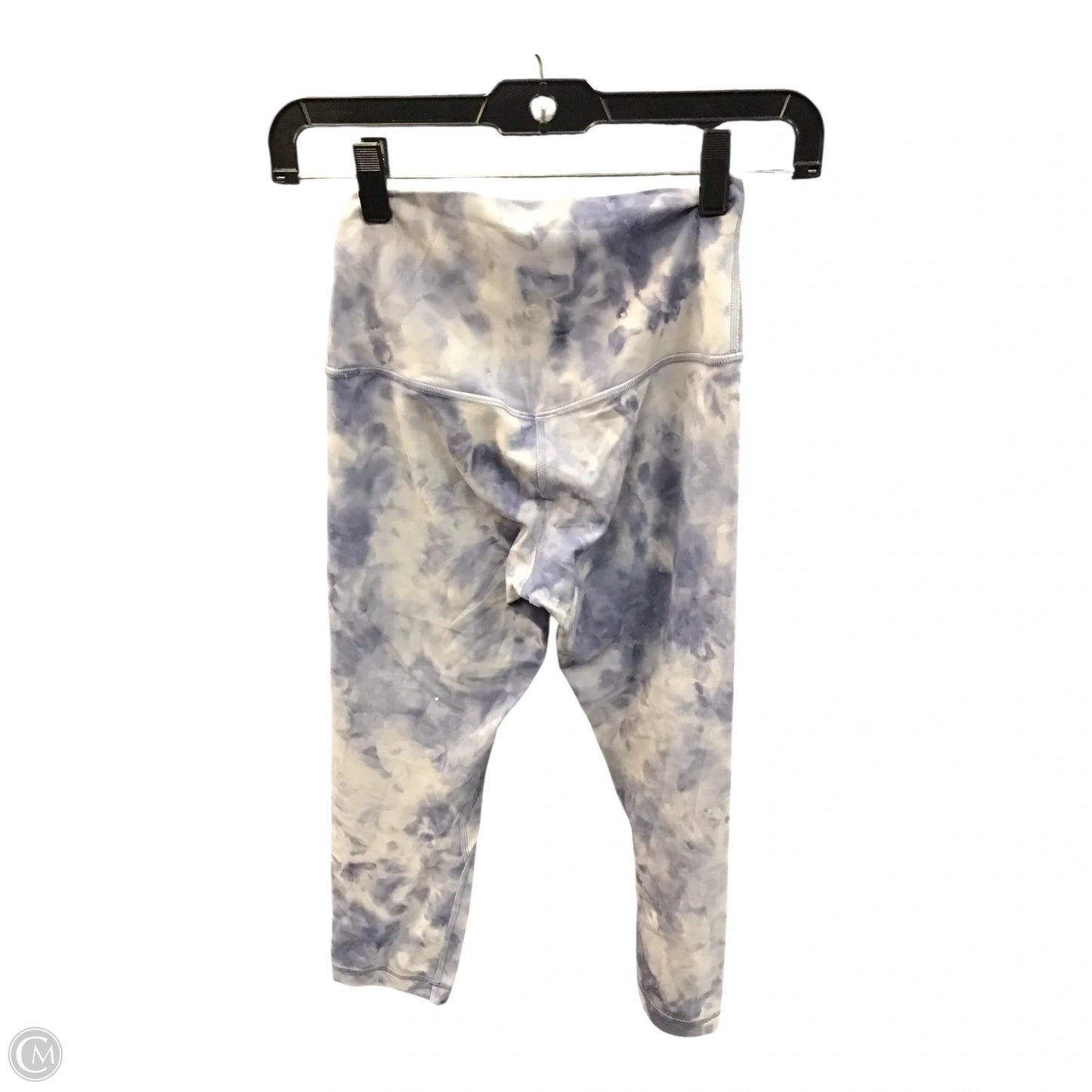 Athletic Leggings Capris By Lululemon In Blue & White, Size: 4