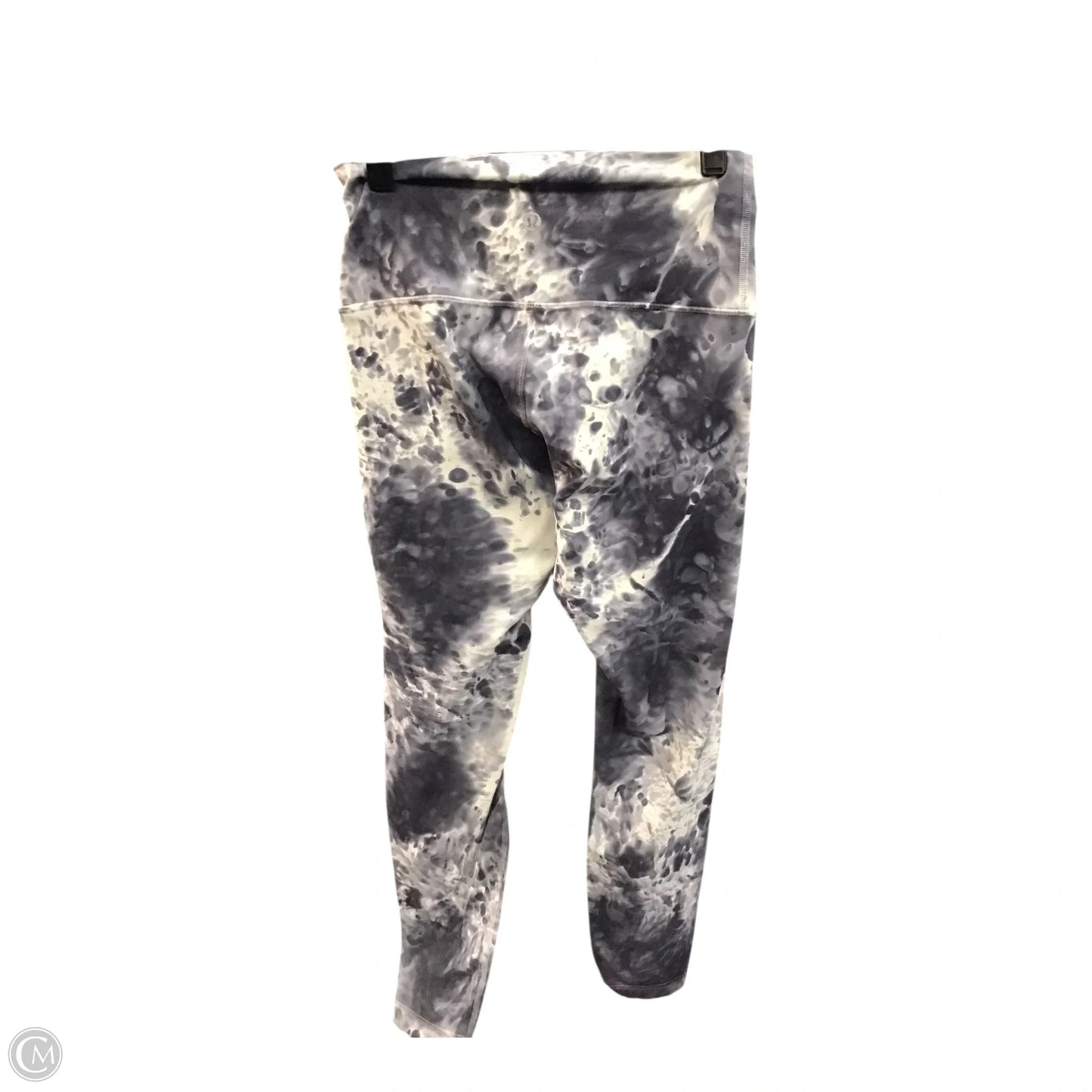 Athletic Leggings By Lululemon In Grey & White, Size: 4