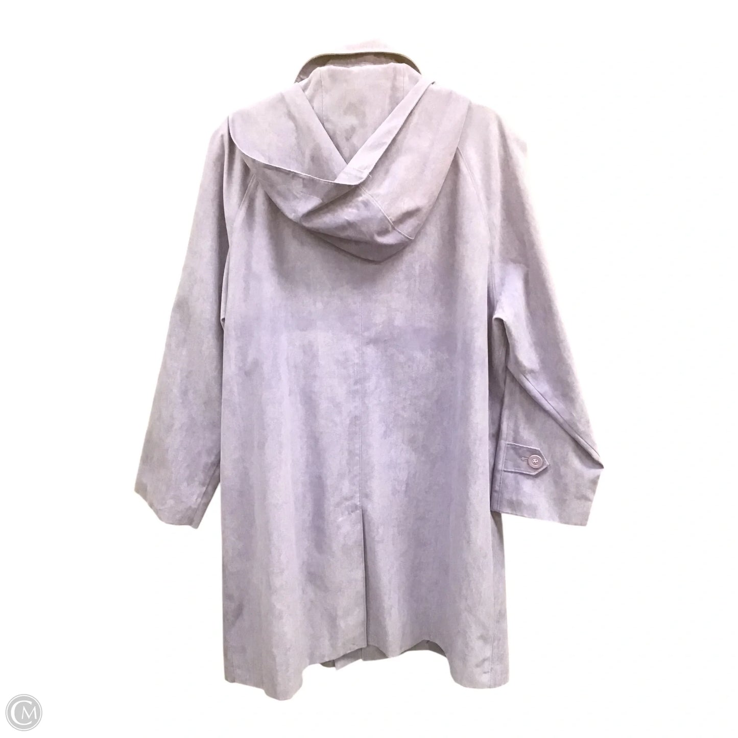 Coat Trench Coat By Appleseeds In Purple, Size: L