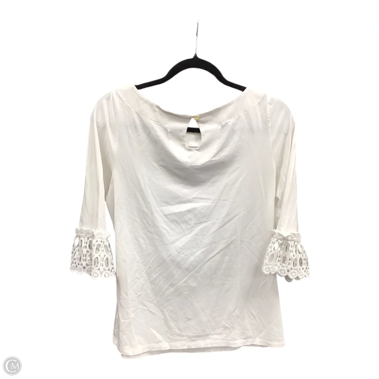 Top Long Sleeve Designer By Lilly Pulitzer In White, Size: M