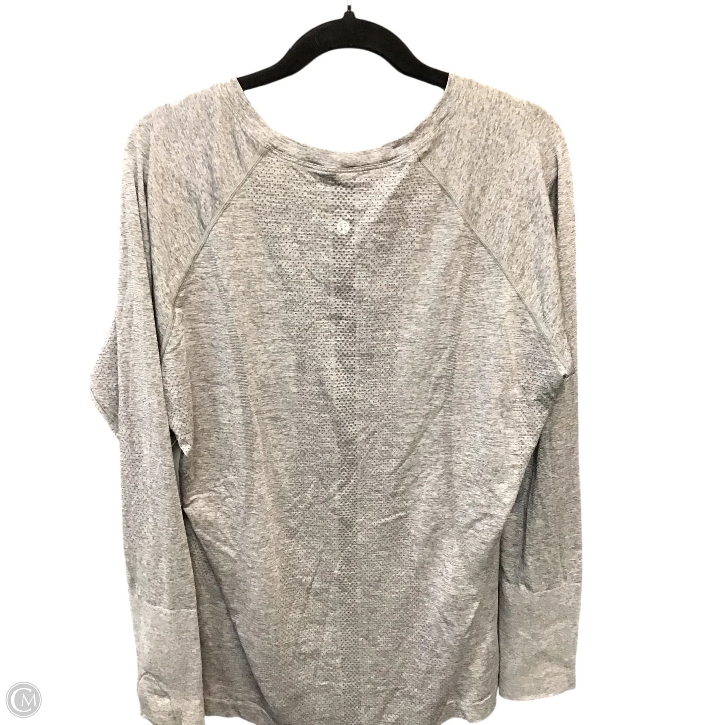 Athletic Top Long Sleeve Crewneck By Lululemon In Grey, Size: 20