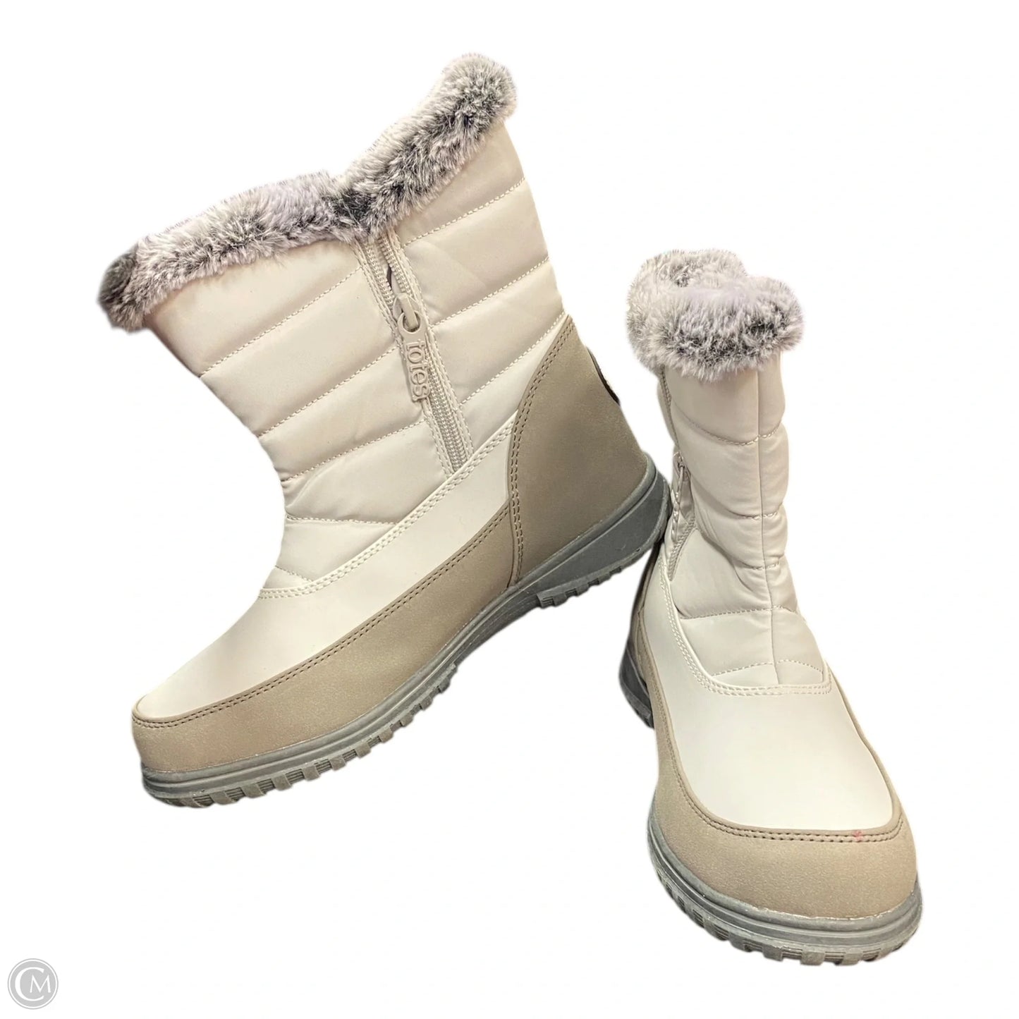 Boots Snow By Totes In Grey, Size: 8