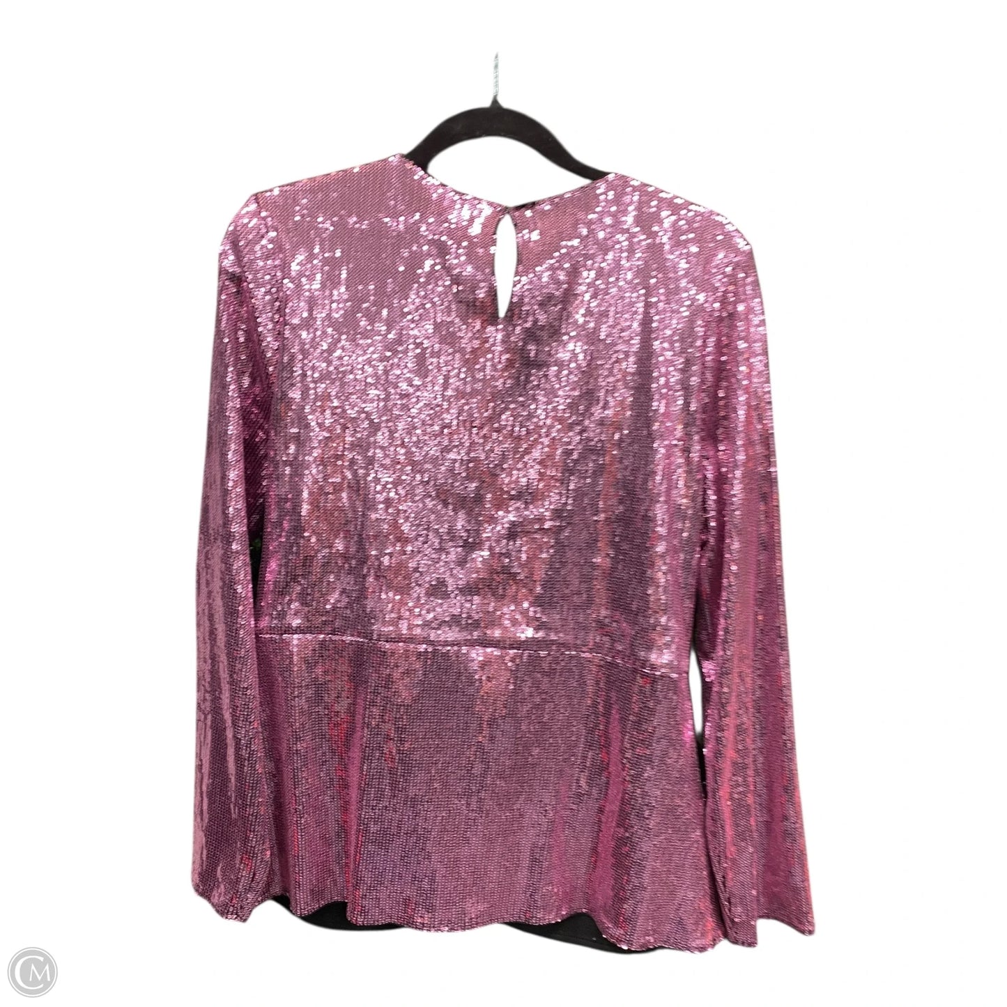 Blouse 3/4 Sleeve By Inc In Pink, Size: L