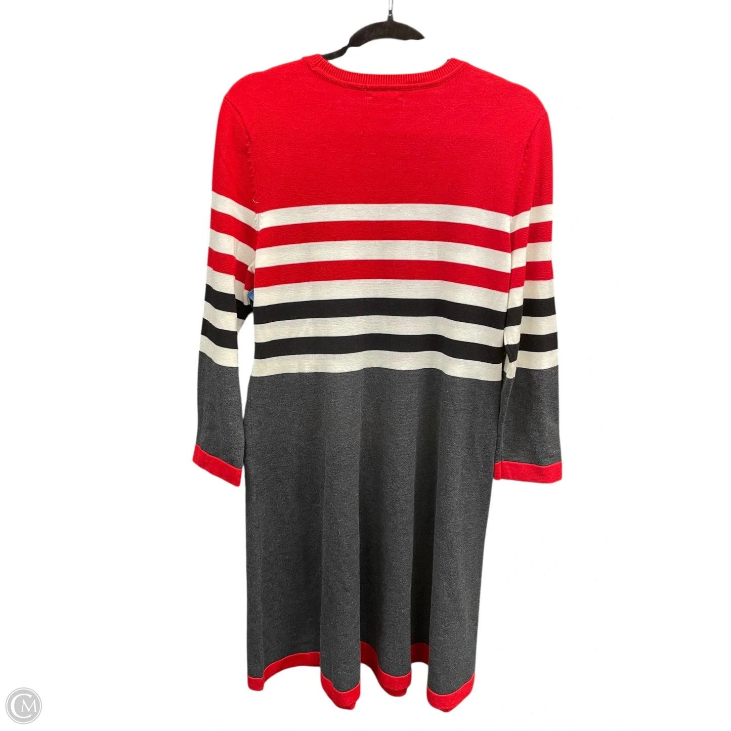 Dress Sweater By Clothes Mentor In Black & Red, Size: Xl