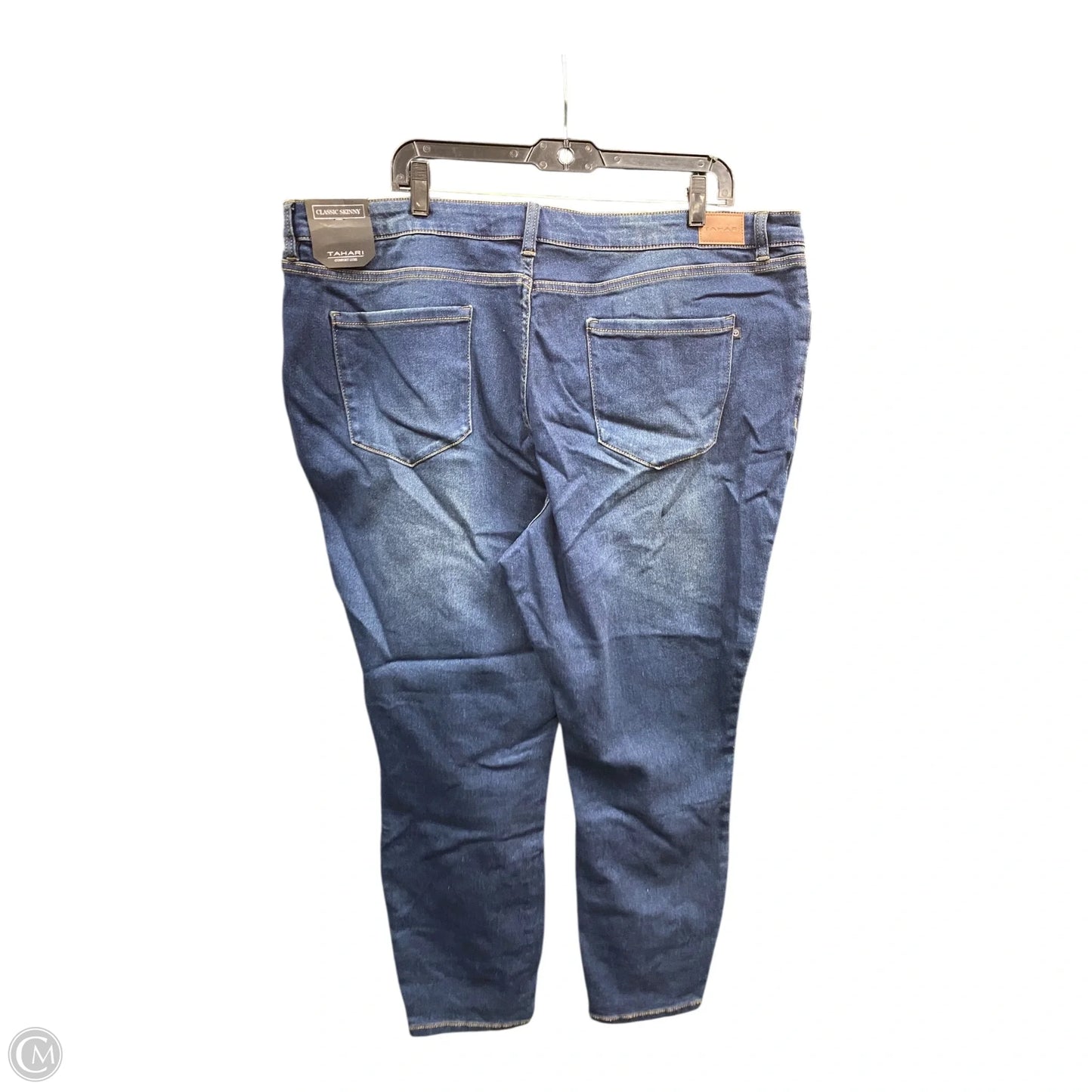 Jeans Skinny By T Tahari In Blue Denim, Size: 2x