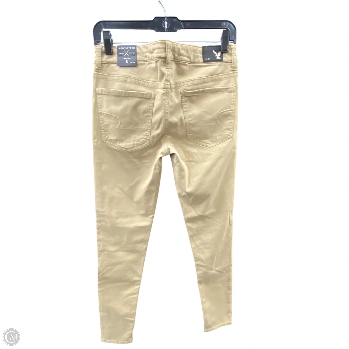 Jeans Jeggings By American Eagle In Tan, Size: 6