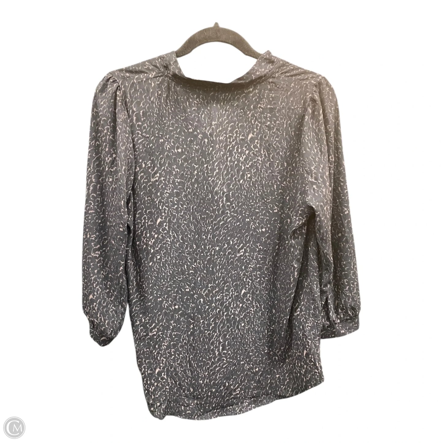 Blouse Long Sleeve By West Kei In Black & Grey, Size: M