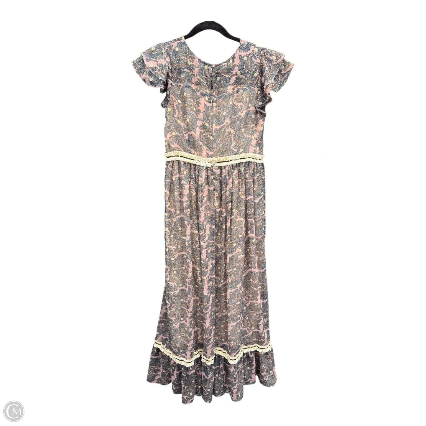 Dress Casual Maxi By Clothes Mentor In Grey & Pink, Size: S