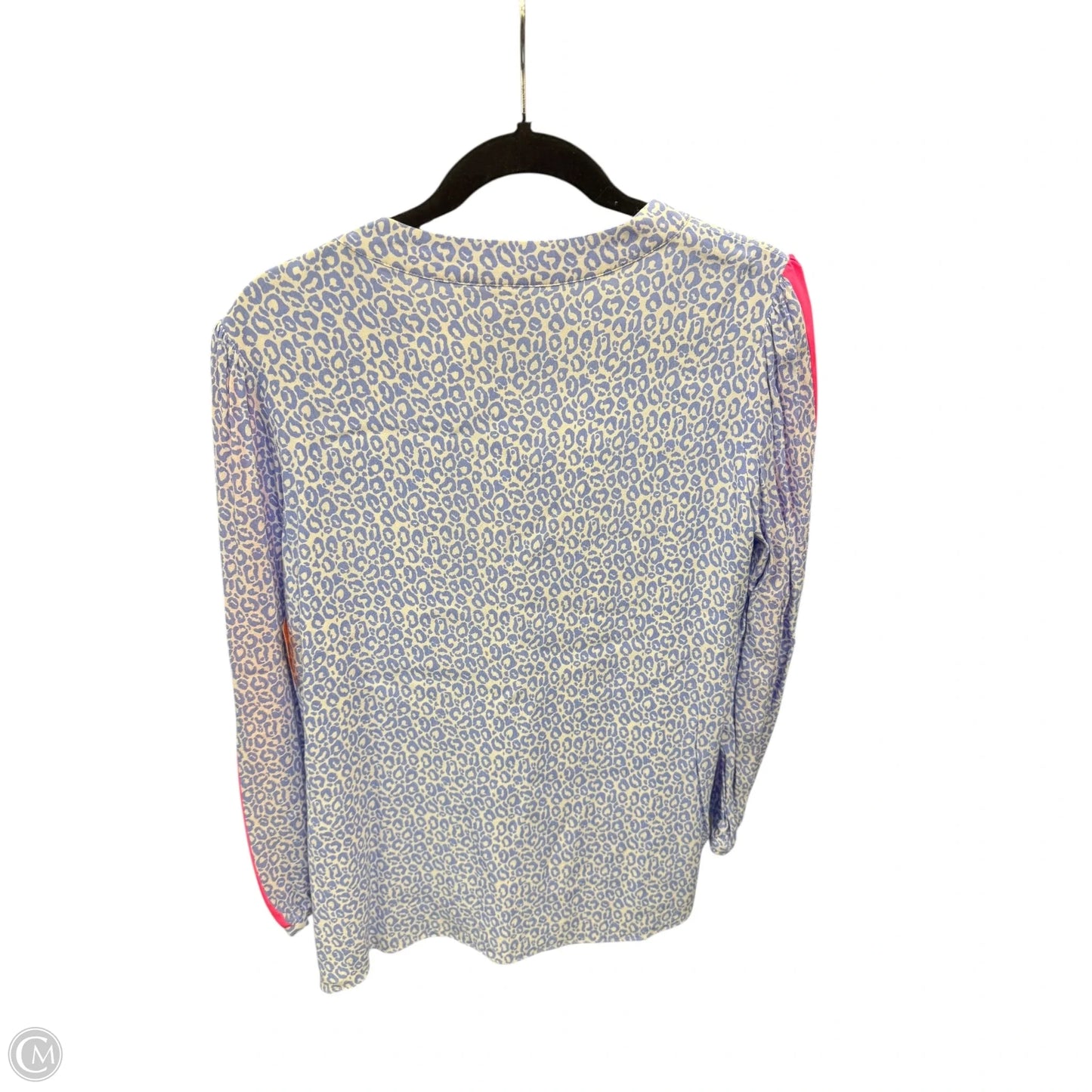 Blouse Long Sleeve By Sail To Sable In Blue & Pink, Size: L