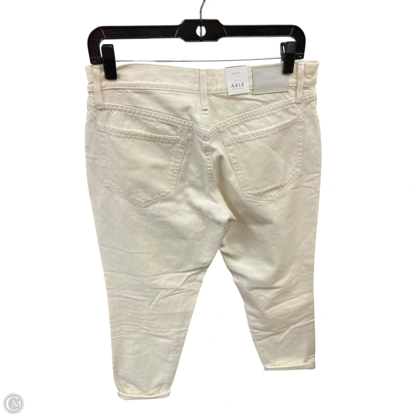 Jeans Boyfriend By Able In Ivory, Size: 4