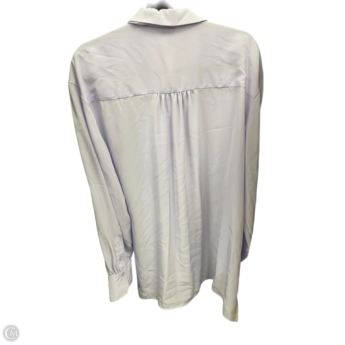 Blouse Long Sleeve By Worthington In Purple, Size: Xl