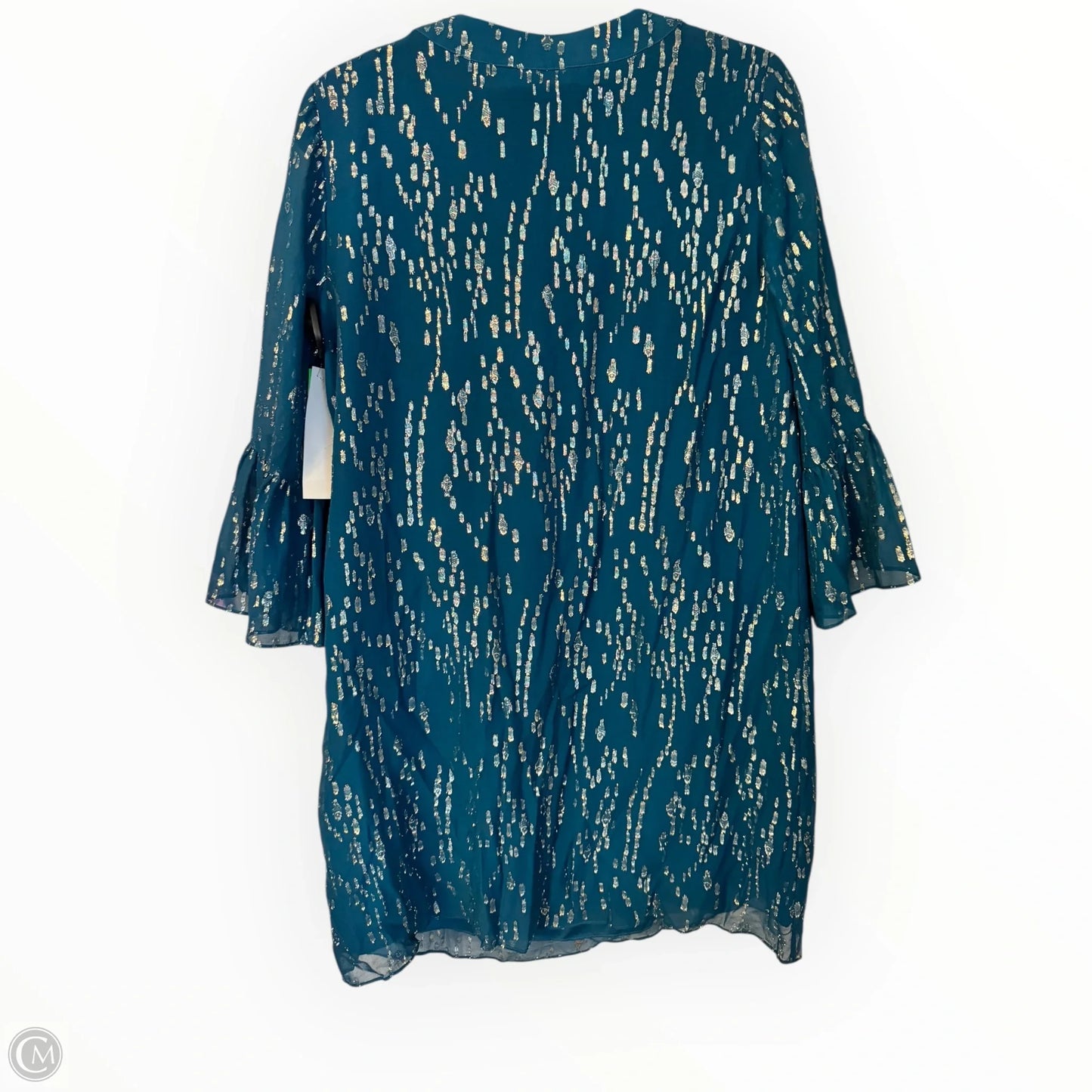 Dress Designer By Lilly Pulitzer In Gold & Green, Size: M