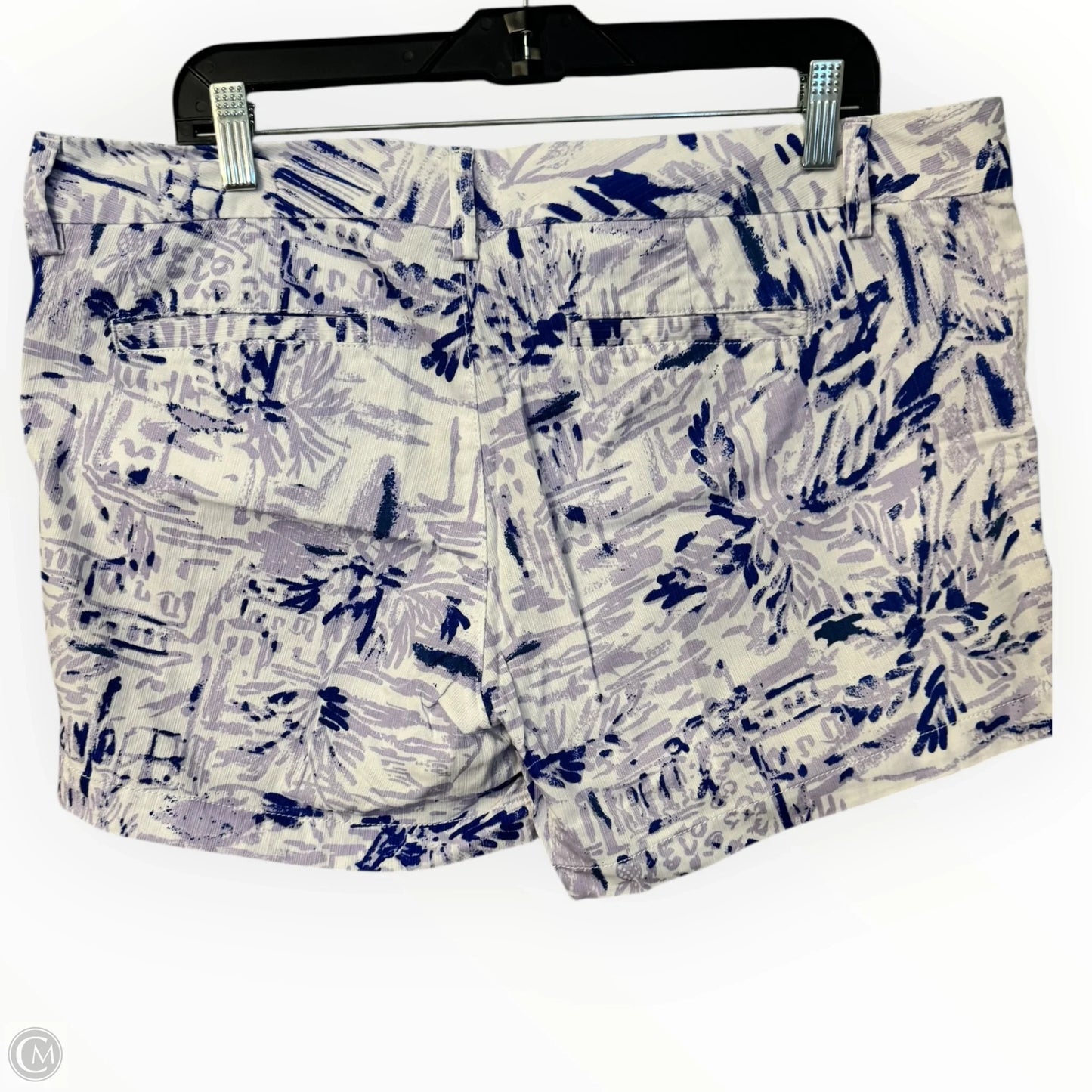 Shorts Designer By Lilly Pulitzer In Purple & White, Size: 14