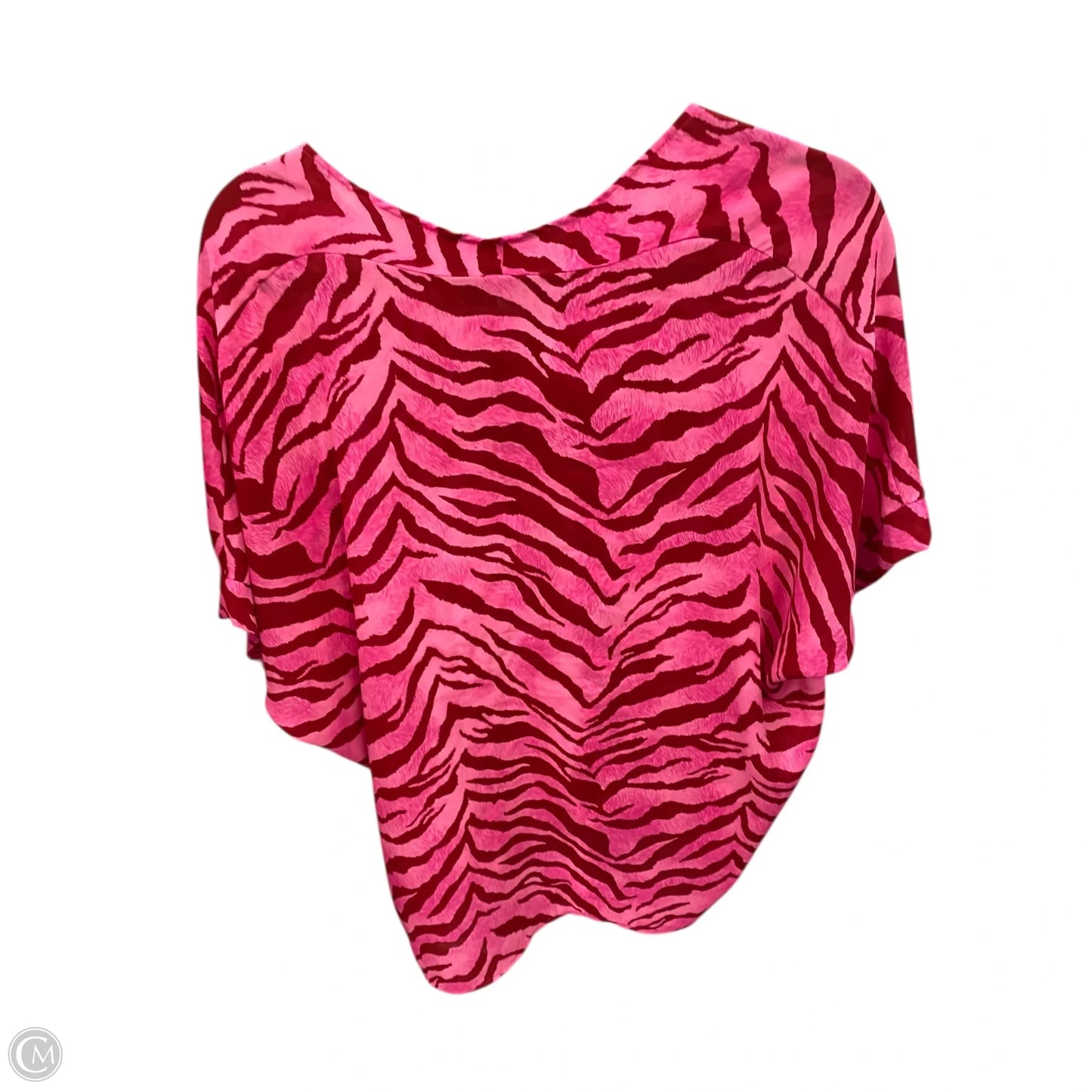 Blouse Short Sleeve By Jodifl In Pink & Red, Size: S