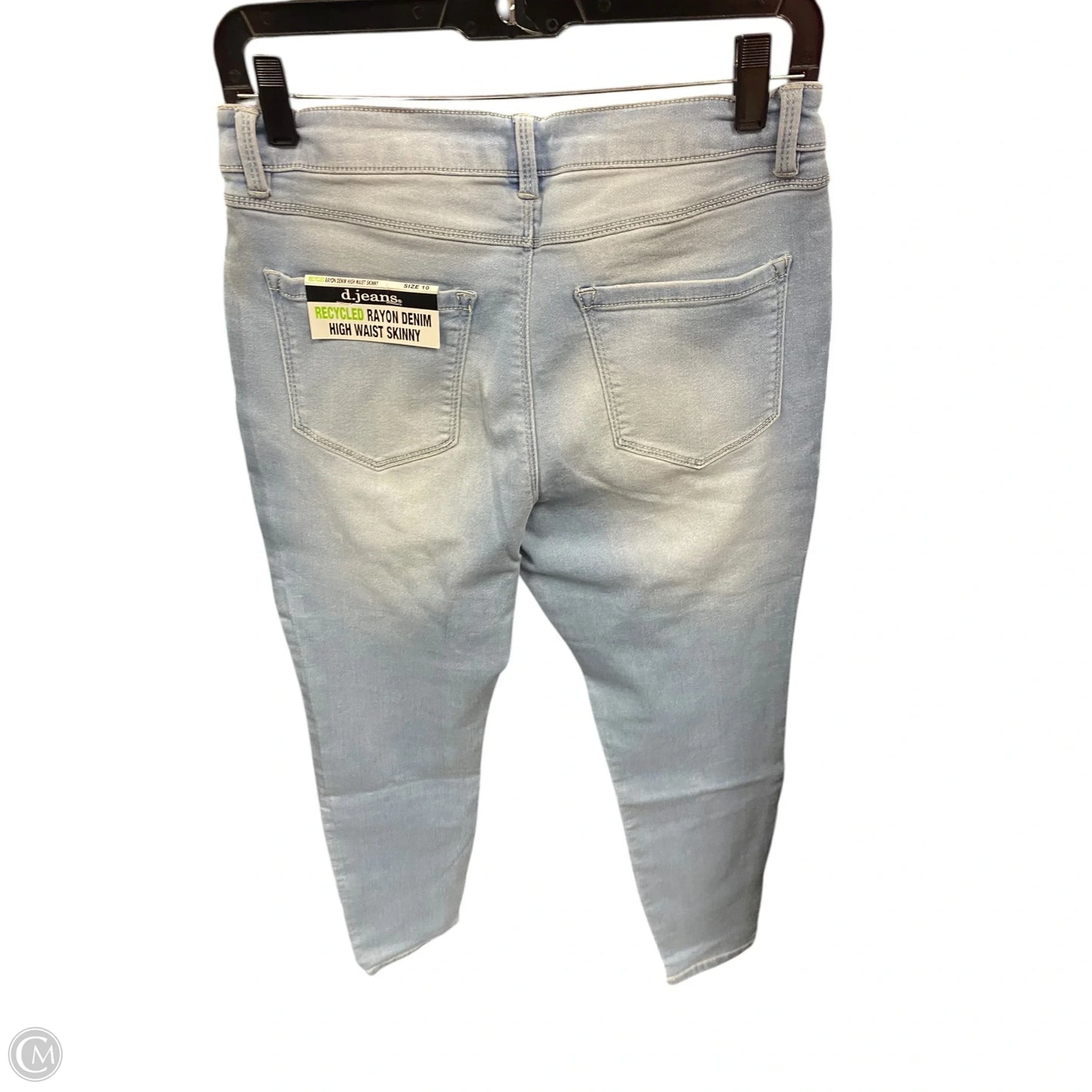 Jeans Skinny By D Jeans In Blue Denim, Size: 10