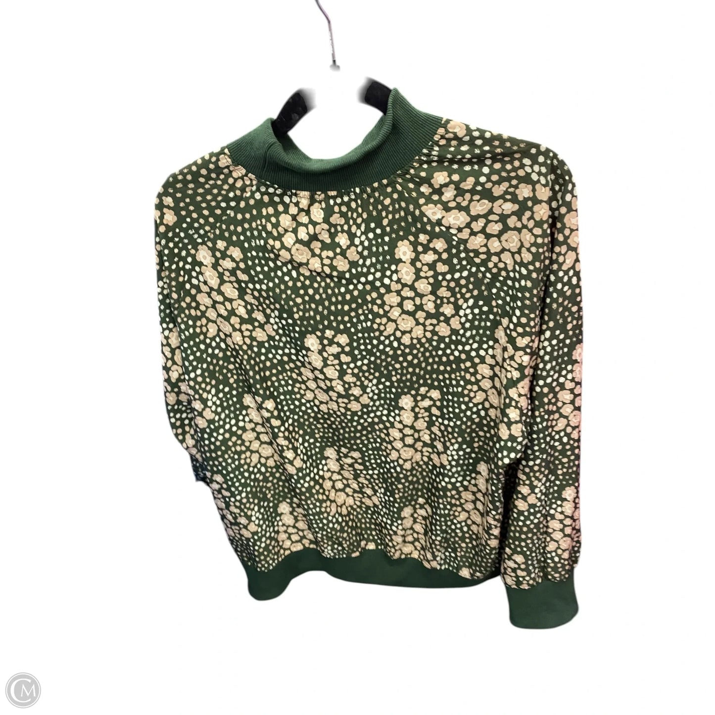 Blouse Long Sleeve By Anniewear In Cream & Green, Size: 2x