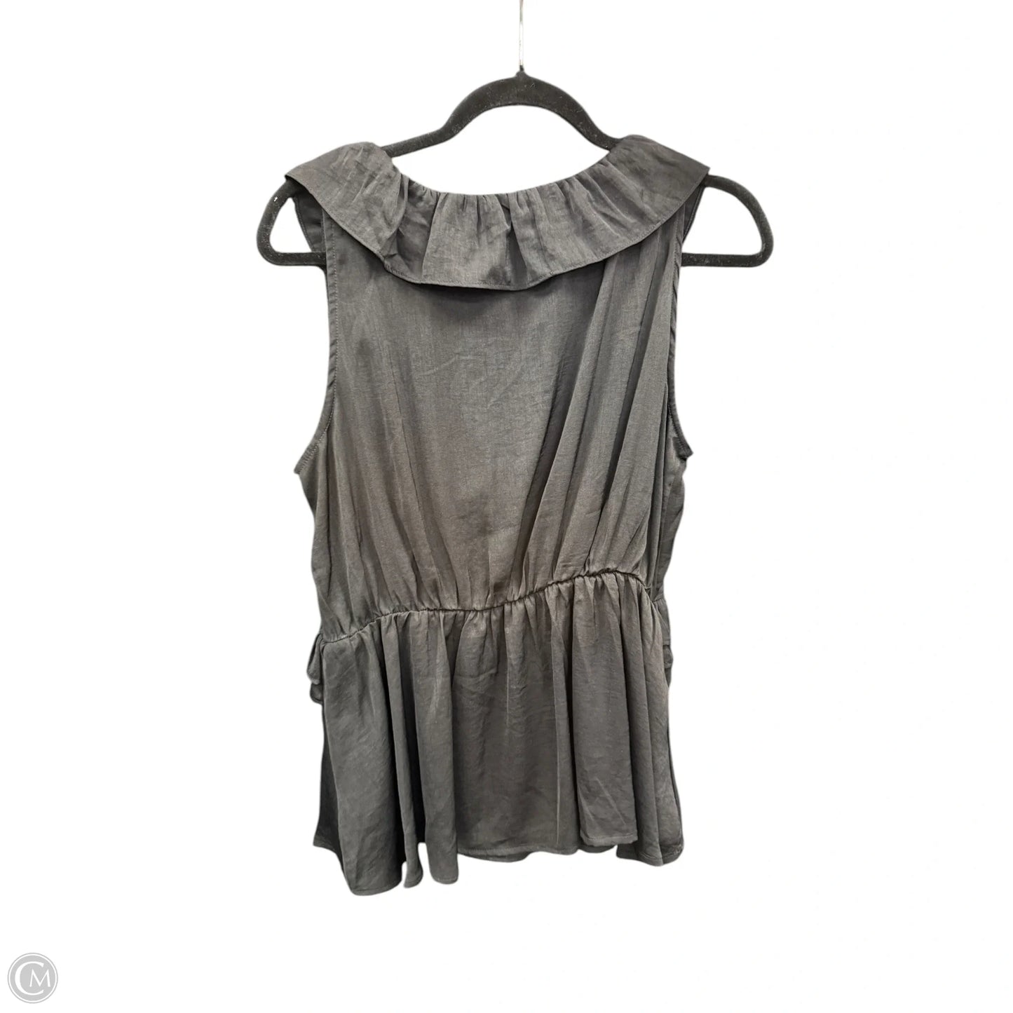 Blouse Sleeveless By Clothes Mentor In Black, Size: L