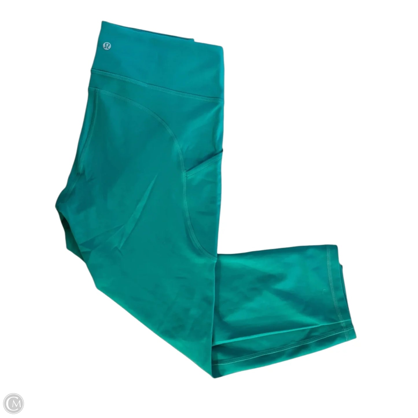 Athletic Leggings Capris By Lululemon In Green, Size: 10