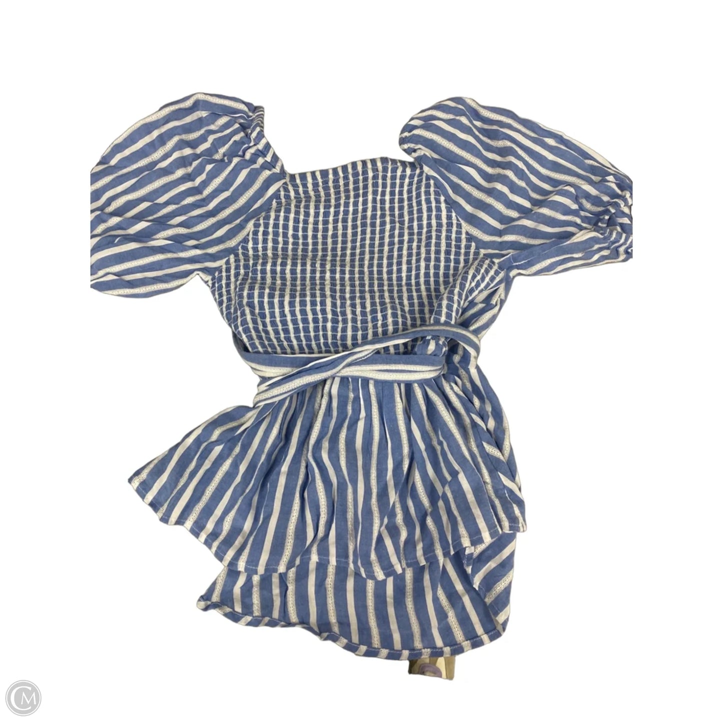 Top Short Sleeve By Old Navy In Blue & White, Size: Xs
