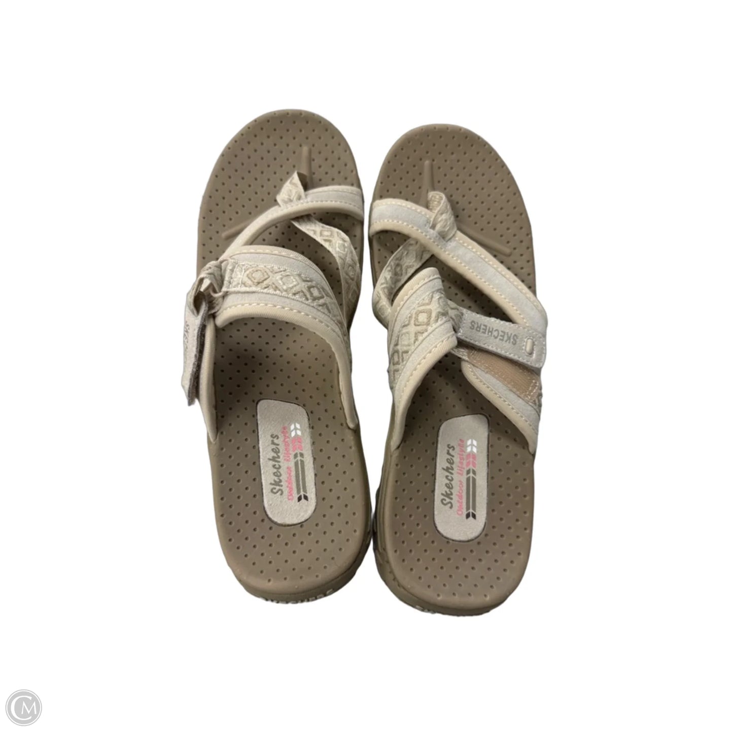 Sandals Sport By Skechers In Cream, Size: 12