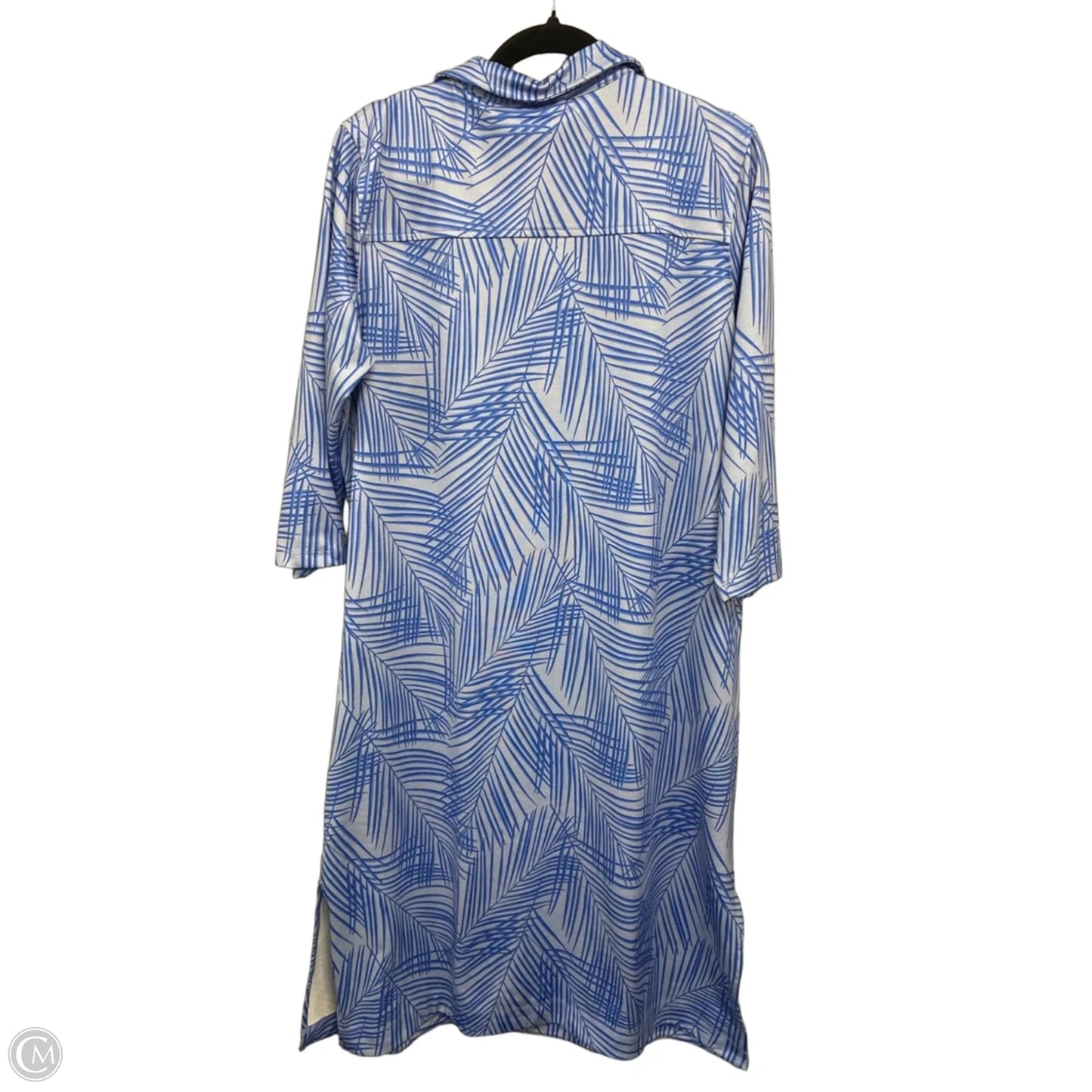 Dress Casual Midi By Vineyard Vines In Blue, Size: L