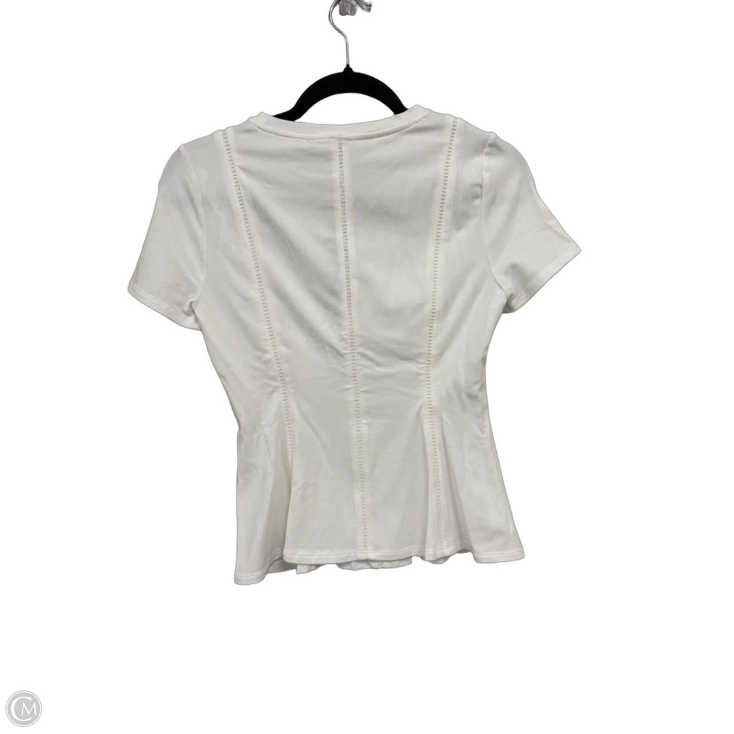 Top Short Sleeve By White House Black Market In White, Size: Xxs