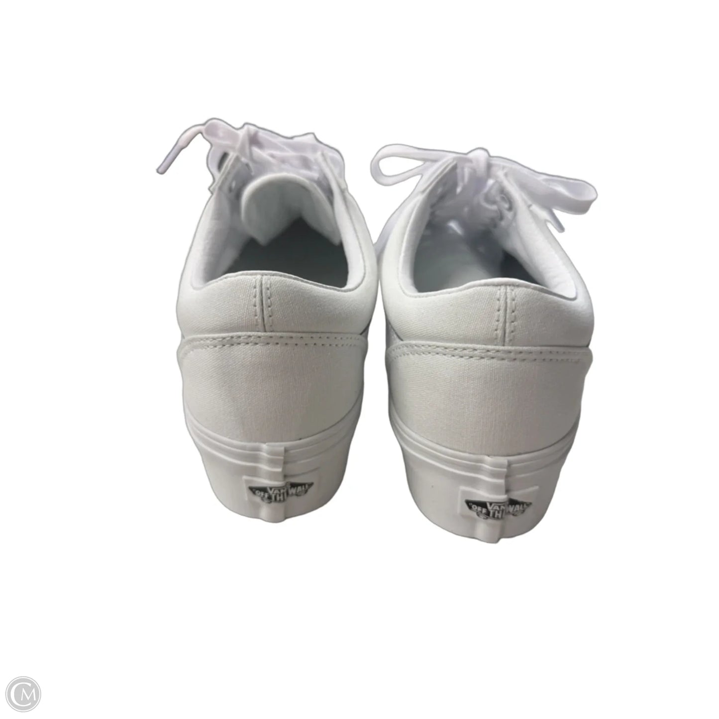 Shoes Sneakers Platform By Vans In White, Size: 10