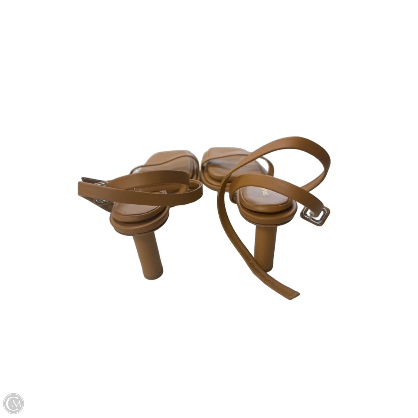 Sandals Heels Stiletto By Cmb In Brown, Size: 11